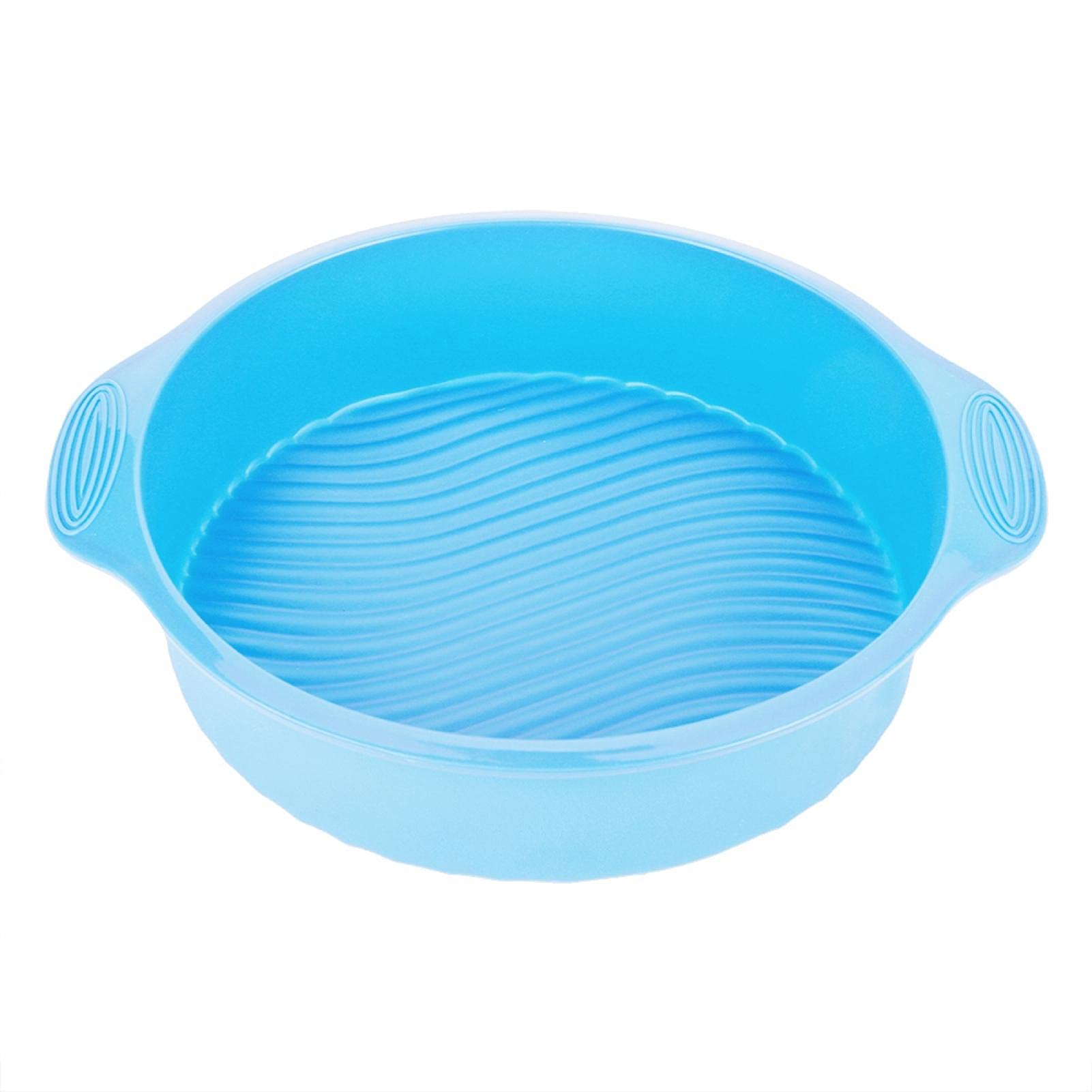 9 Inch Blue Silicone Cake Molds - Oven, Microwave, Dishwasher & Refrigerator Safe Baking Pans for Cakes, Cupcakes & Desserts - Perfect for Birthday Parties, Baking Classes & Home Kitchen Use