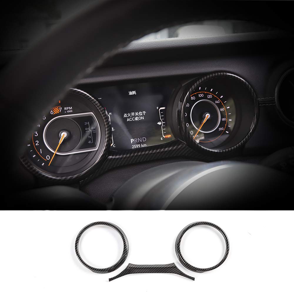Premium Carbon Fiber Grain Dashboard Trim for 2018 Jeep Wrangler JL - Interior Upgrade Accessory for Off-Road & Daily Driving