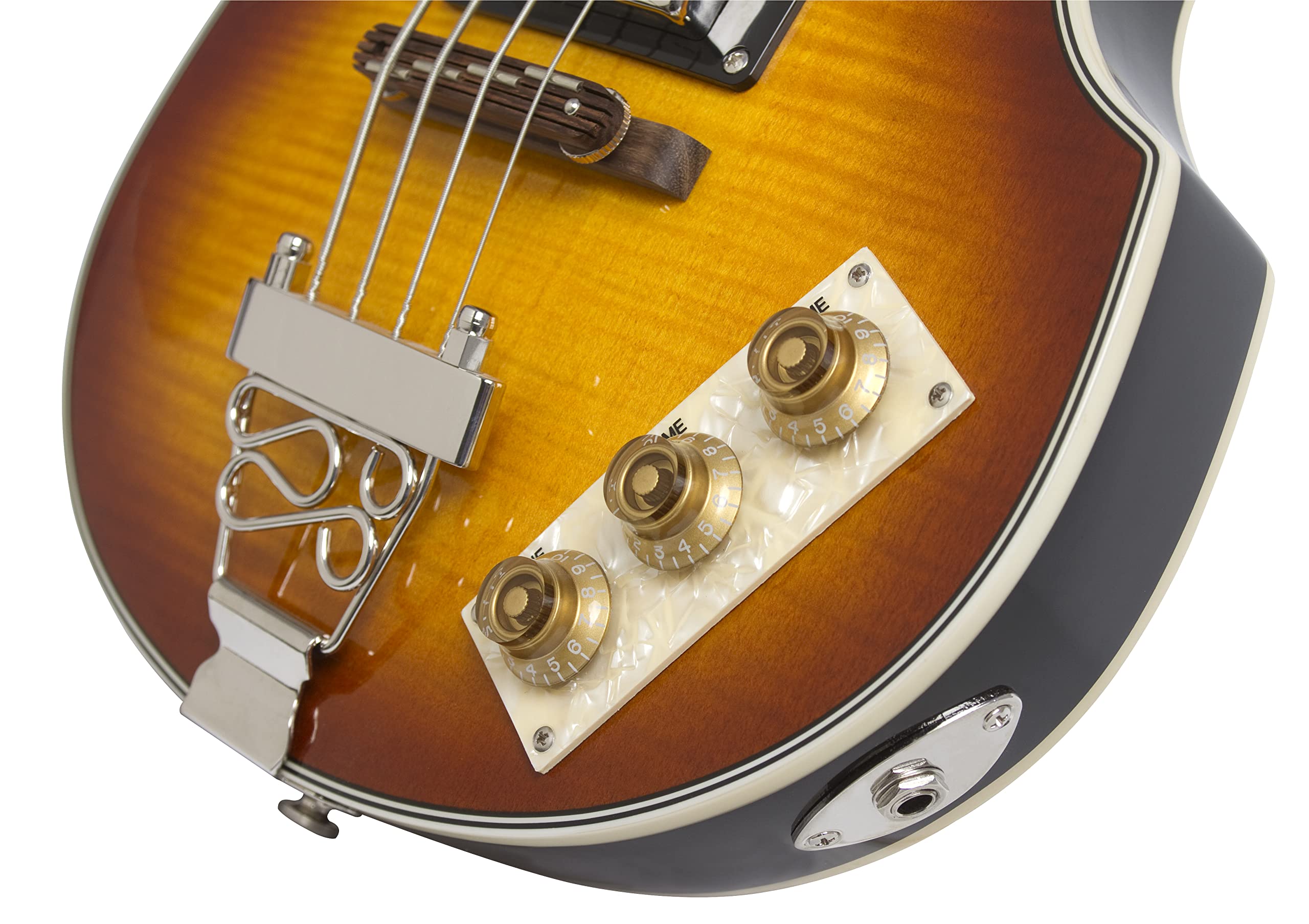 Epiphone Viola Electric Bass Guitar - Vintage Sunburst Finish | 4-String Bass for Rock, Jazz & Blues Performances