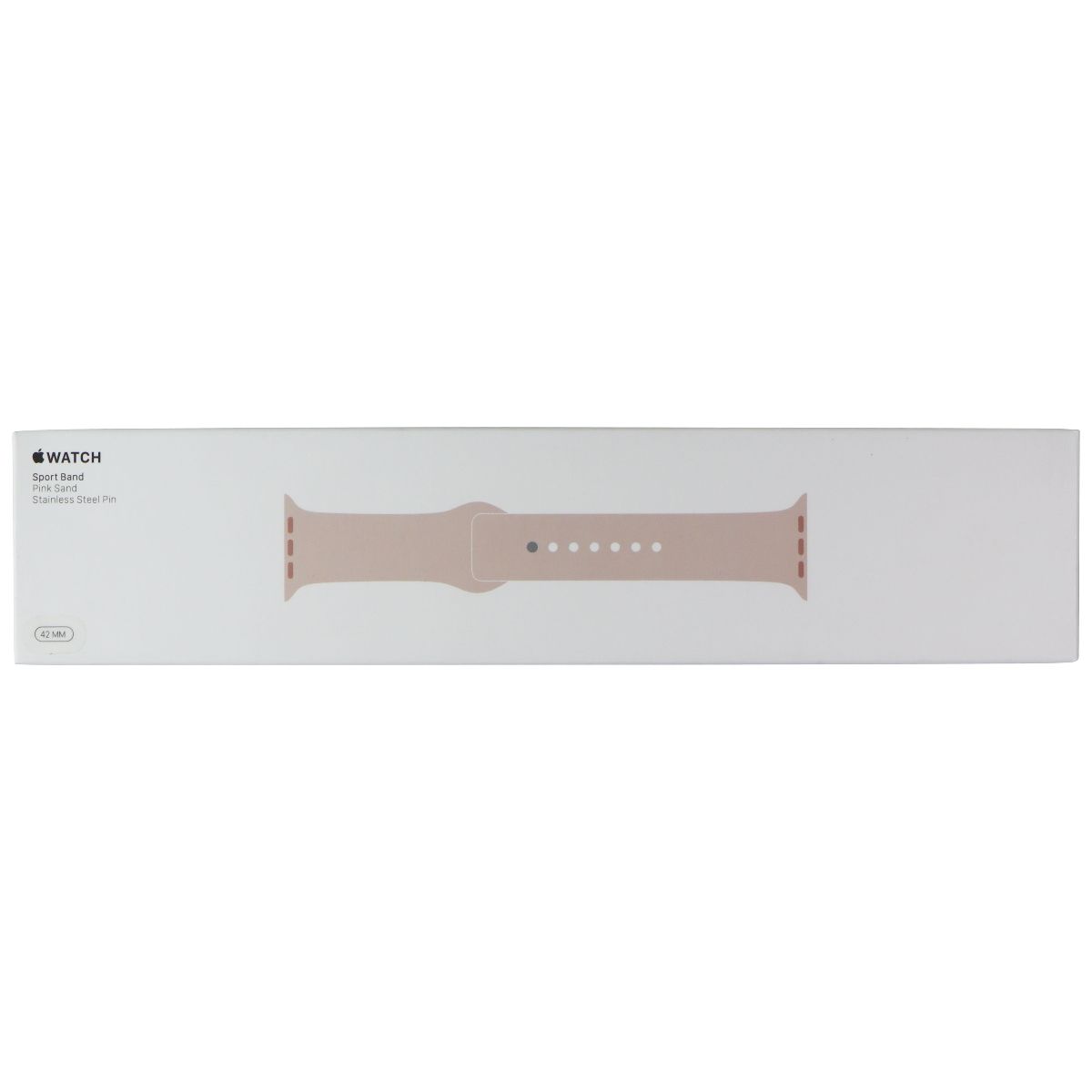 Apple Watch 42mm Sport Band - Compatible with 45mm/44mm/42mm Models - Pink Sand Color - Full Set - Perfect for Workouts, Running & Everyday Wear