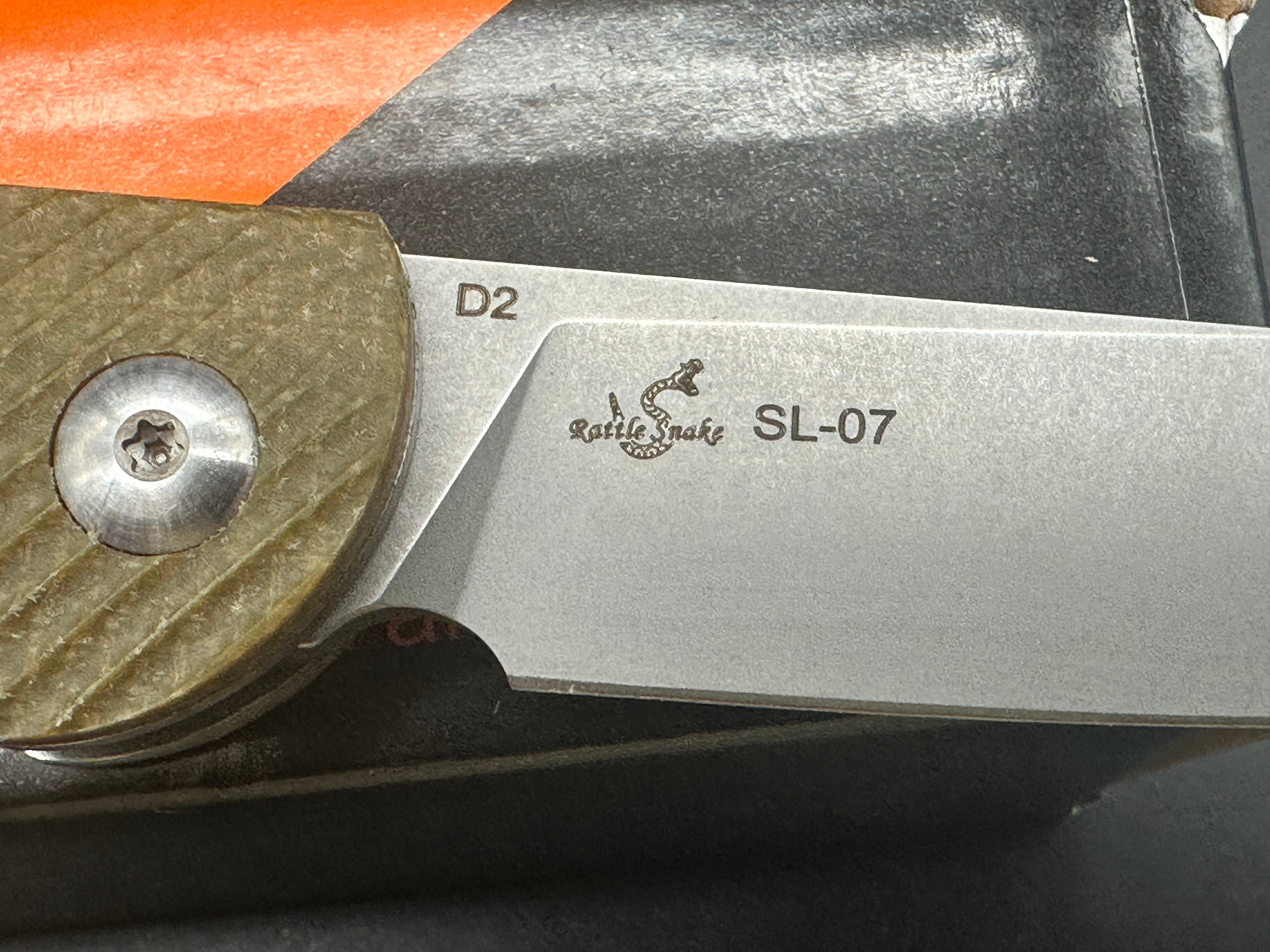 Sixleaf SL07 Slip Joint Pocket Knife with Green Micarta Scales & D2 Steel Blade - Perfect for EDC, Camping, and Outdoor Adventures