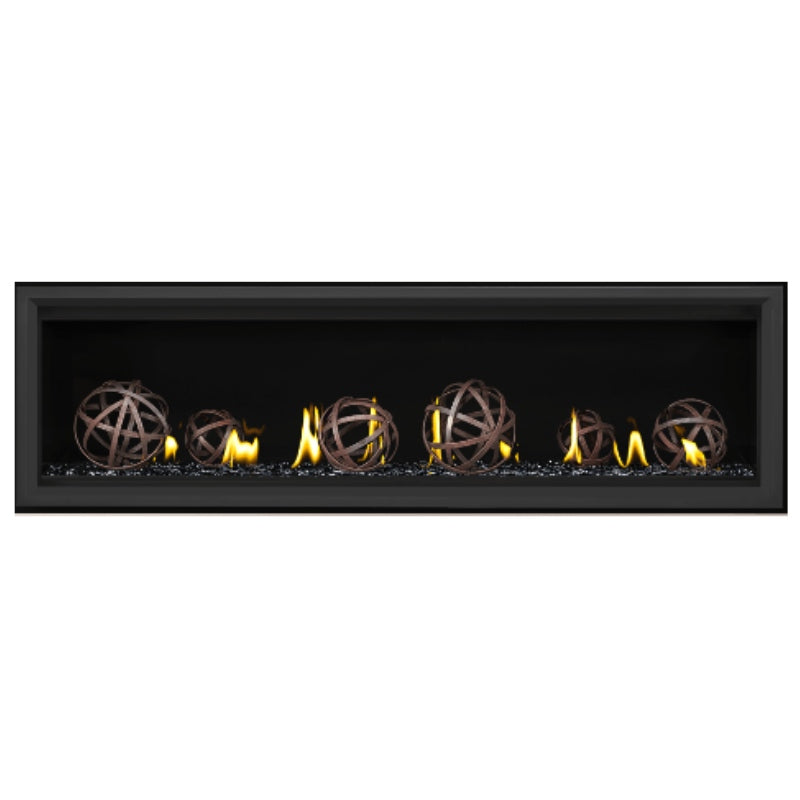 Napoleon Vector 62 Linear Direct Vent Gas Fireplace - LV62N | Modern Indoor Heating Solution for Living Rooms & Bedrooms | Energy Efficient & Stylish Home Decor