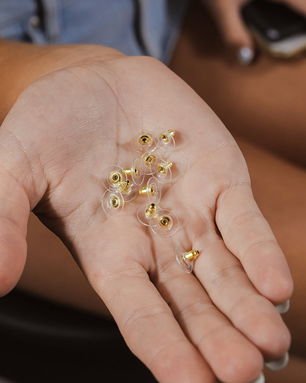 Secure Lifting Earring Backs for Heavy Earrings (6 Pairs) - Perfect for Dangling, Hoop, and Statement Earrings to Prevent Loss