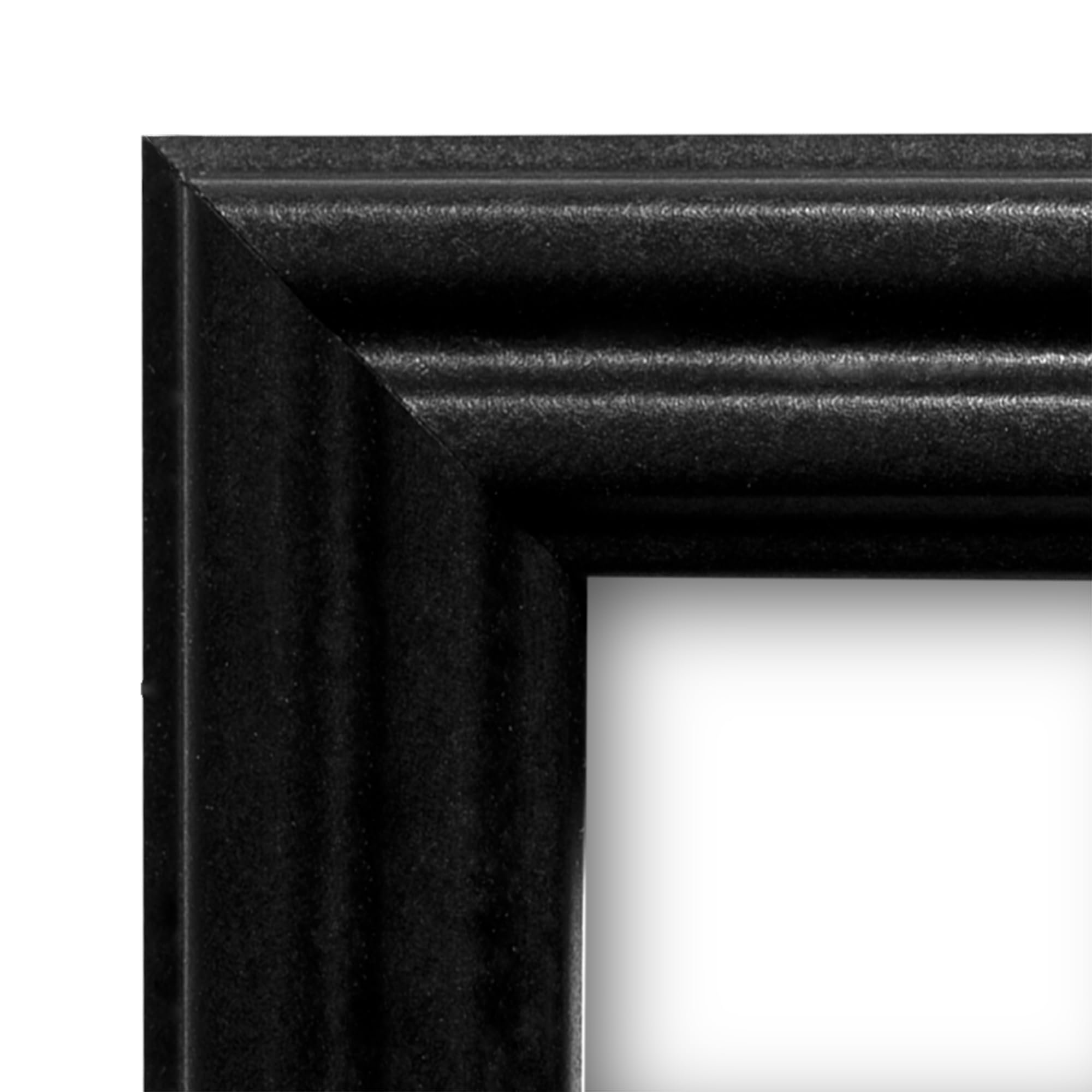 5x22 Inch Black Solid Wood Picture Frame - 0.75