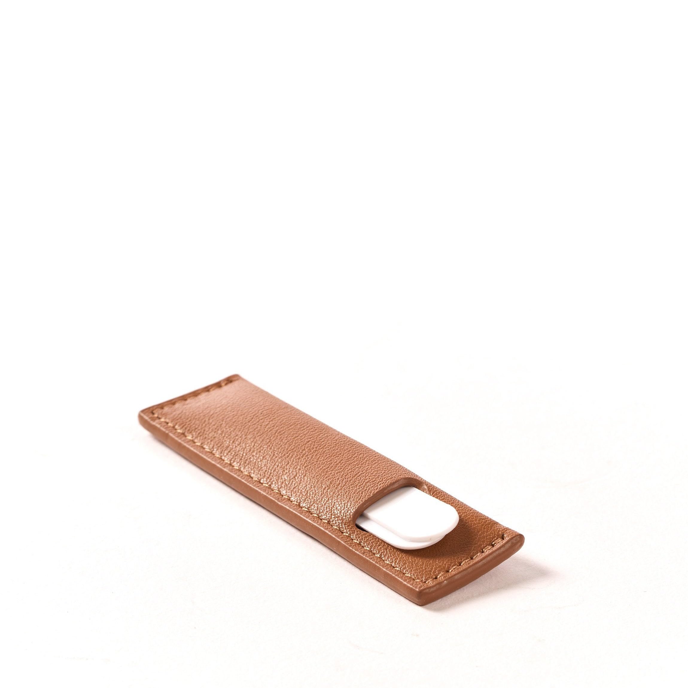 Premium Leather Collar Stay Case for Men - Slim & Durable Collar Support Holder - Perfect for Business, Travel, and Formal Occasions