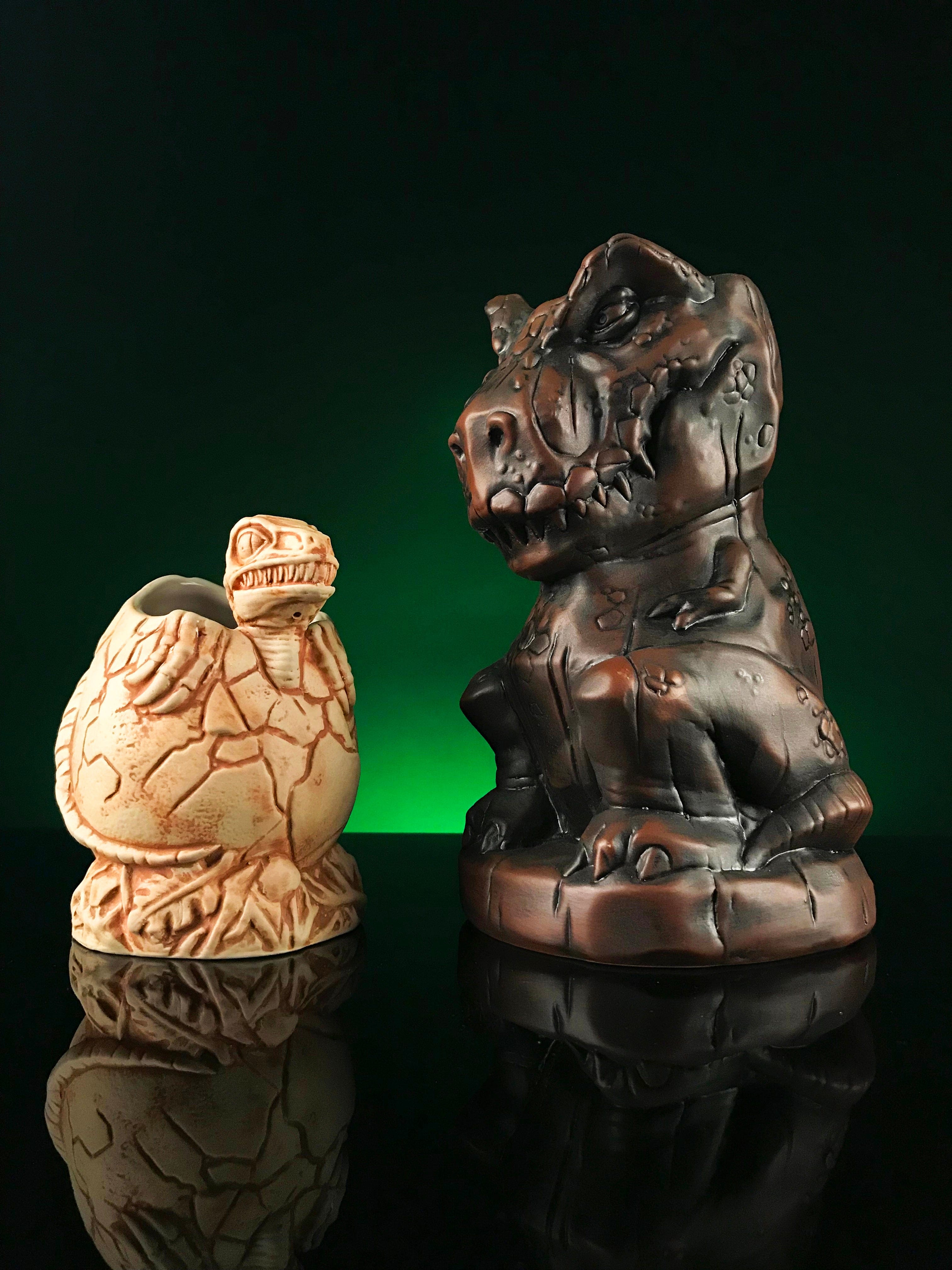 Jurassic Park T-Rex Tiki Mug - Fossil Variant Collectible Cup for Dinosaur Fans | Perfect for Movie Nights, Themed Parties & Home Decor