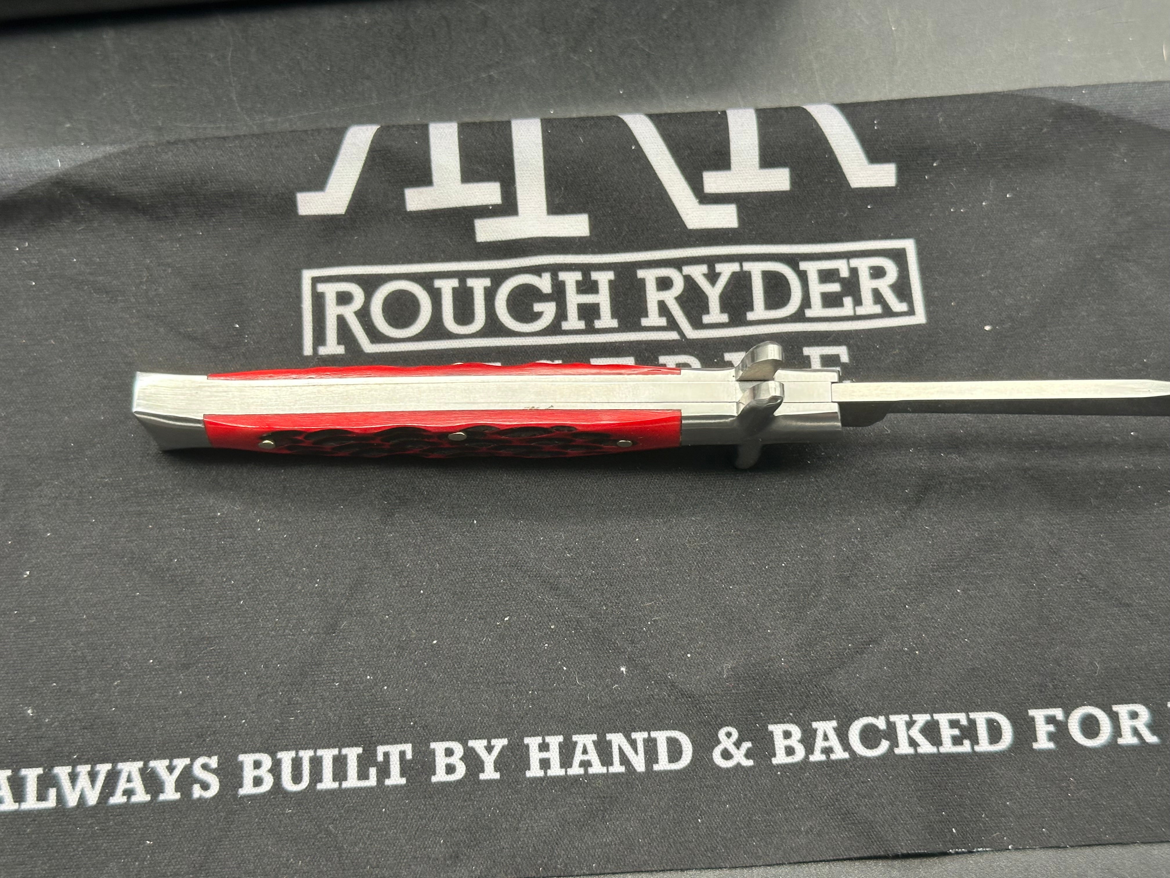 Rough Ryder Reserve Bowtie Fishtail Pocket Knife - Collectible Tin Case - Perfect for Camping, Hiking & Everyday Carry (EDC)