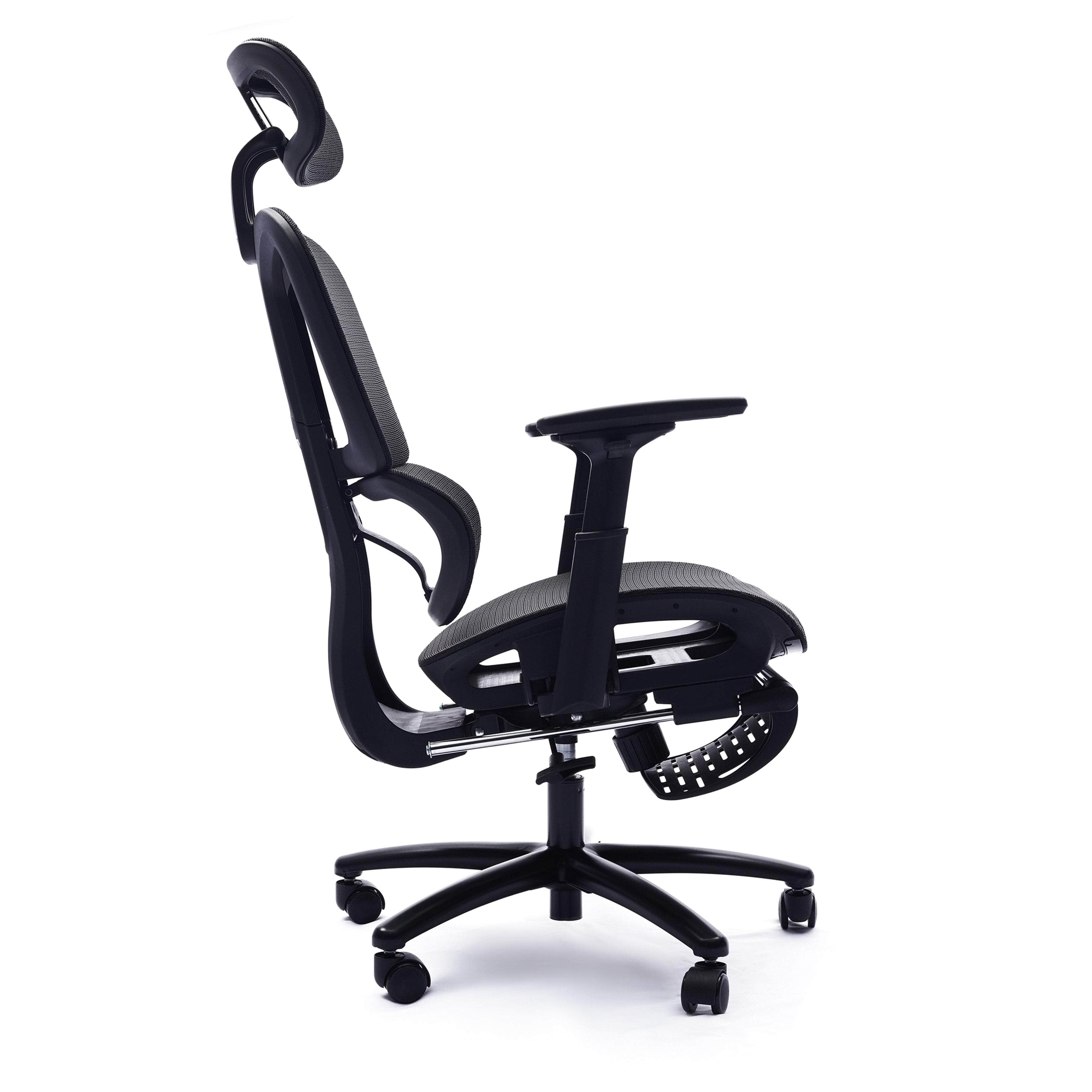 Sealy Huxley Adjustable Ergonomic Mesh Office Chair with Lumbar Support - Black for Home & Office Workspace Comfort