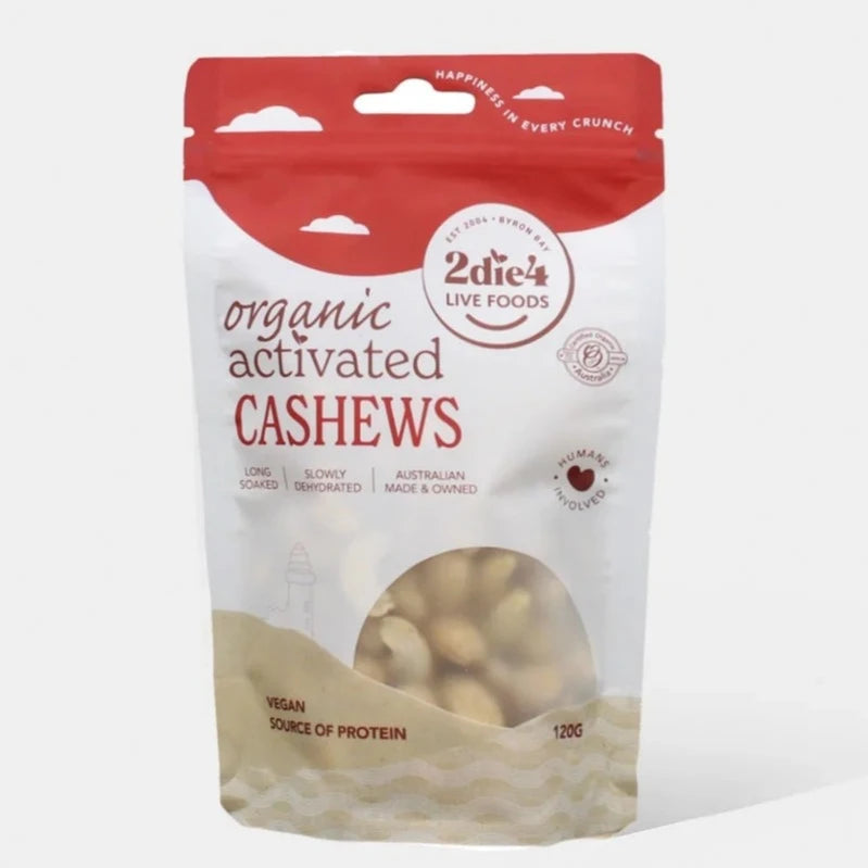 Organic Activated Cashews - Raw, Vegan & Gluten-Free Snack for Energy Boost | Perfect for Healthy Snacking, Smoothie Bowls & Trail Mix
