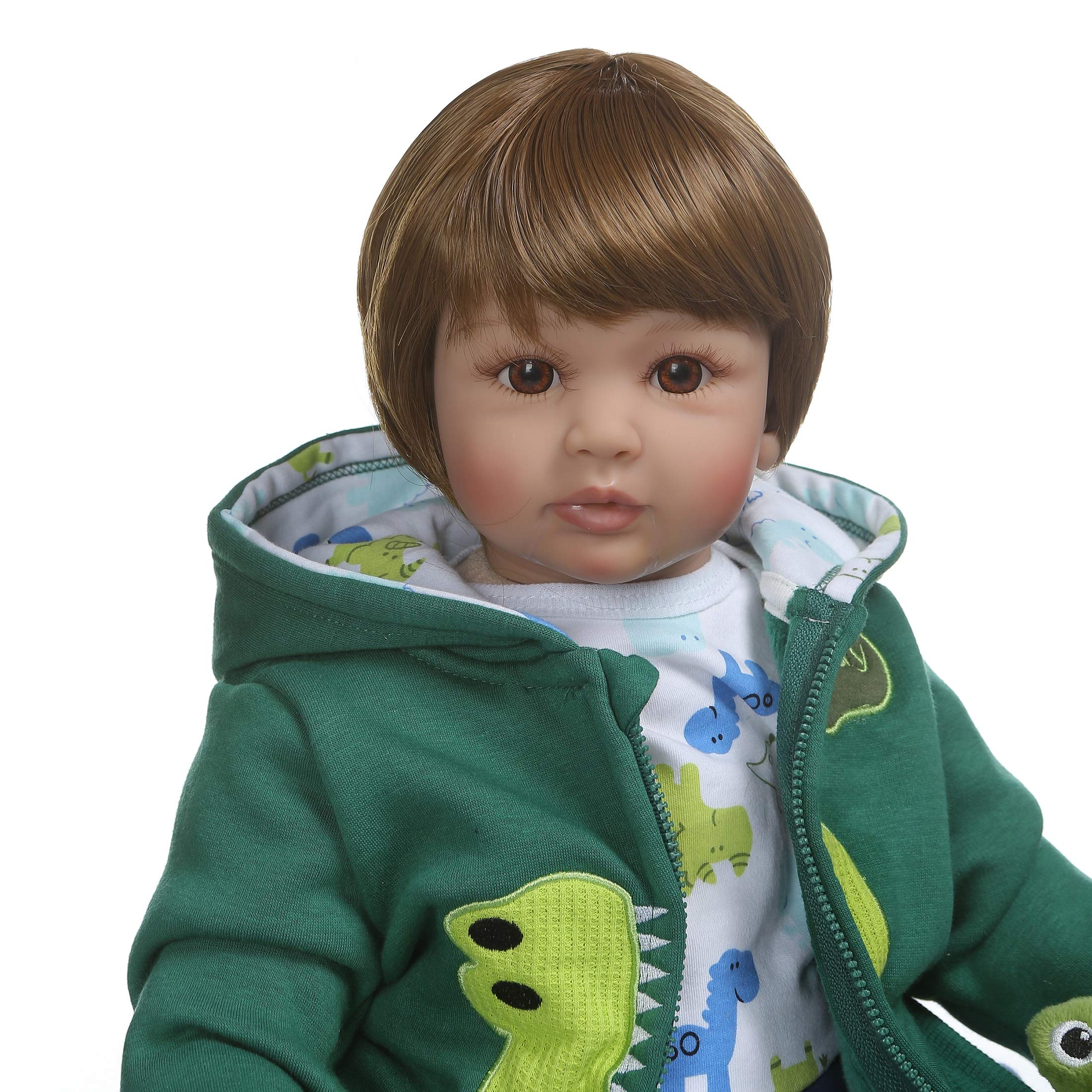 24 Inch Realistic Reborn Baby Dolls - iCradle Angelbaby Soft Silicone Toddler Dolls (Boy & Girl Twins Set) | Lifelike Collectible & Gift for Kids | Perfect for Playtime, Nursery Decor & Photography Props