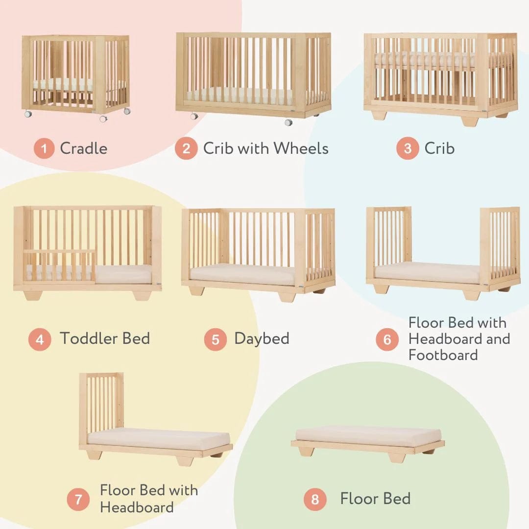 **Dadada Spirit 8-in-1 Convertible Baby Crib – Adjustable Height, Toddler Bed & Daybed – Safe & Stylish Nursery Furniture for Newborns to Teens – Perfect for Small Spaces & Modern Nurseries**