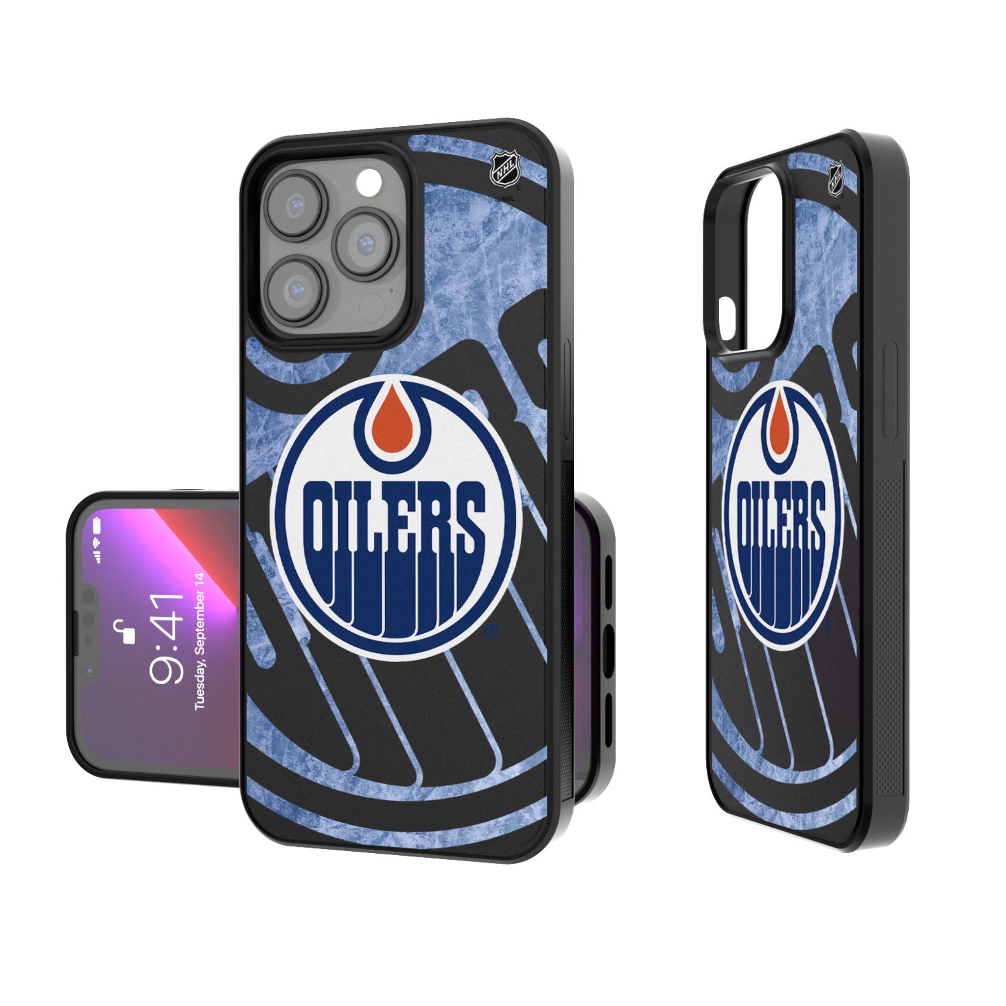 Edmonton Oilers NHL Hockey Team Ice Tilt Bump Shockproof Phone Case - Perfect for Hockey Fans & Game Day Protection