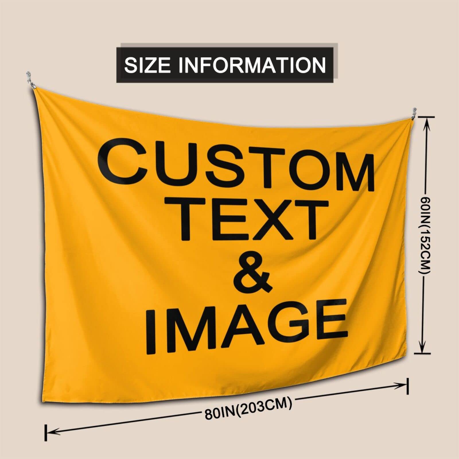 Custom Personalized Funny Tapestry Wall Hanging - 80x60 Inch Unique Gift for Family, Friends, Pets - Perfect for Christmas, Halloween, Birthday, Wedding Decor - Great for Bedroom, Living Room, Dorm Room Aesthetic Decorations