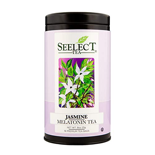 Seelect Melatonin Jasmine Tea - 16 Bags | Natural Sleep Aid & Relaxation Herbal Tea | Perfect for Bedtime, Stress Relief & Insomnia
