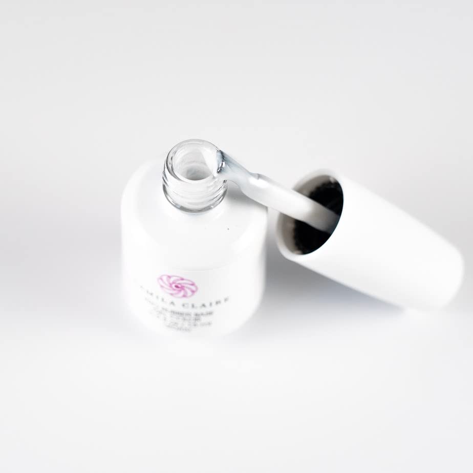 Pro Rubber Base Gel for Nails - 0.27/0.5 Fl oz (8ml/15ml) | UV/LED Cured Flexible Base Coat | Salon Quality Manicure & DIY Home Nail Care | Nude Polish & Builder Extension Gel - Perfect for Professional Nail Salons, At-Home Gel Manicures & Nail Extensions
