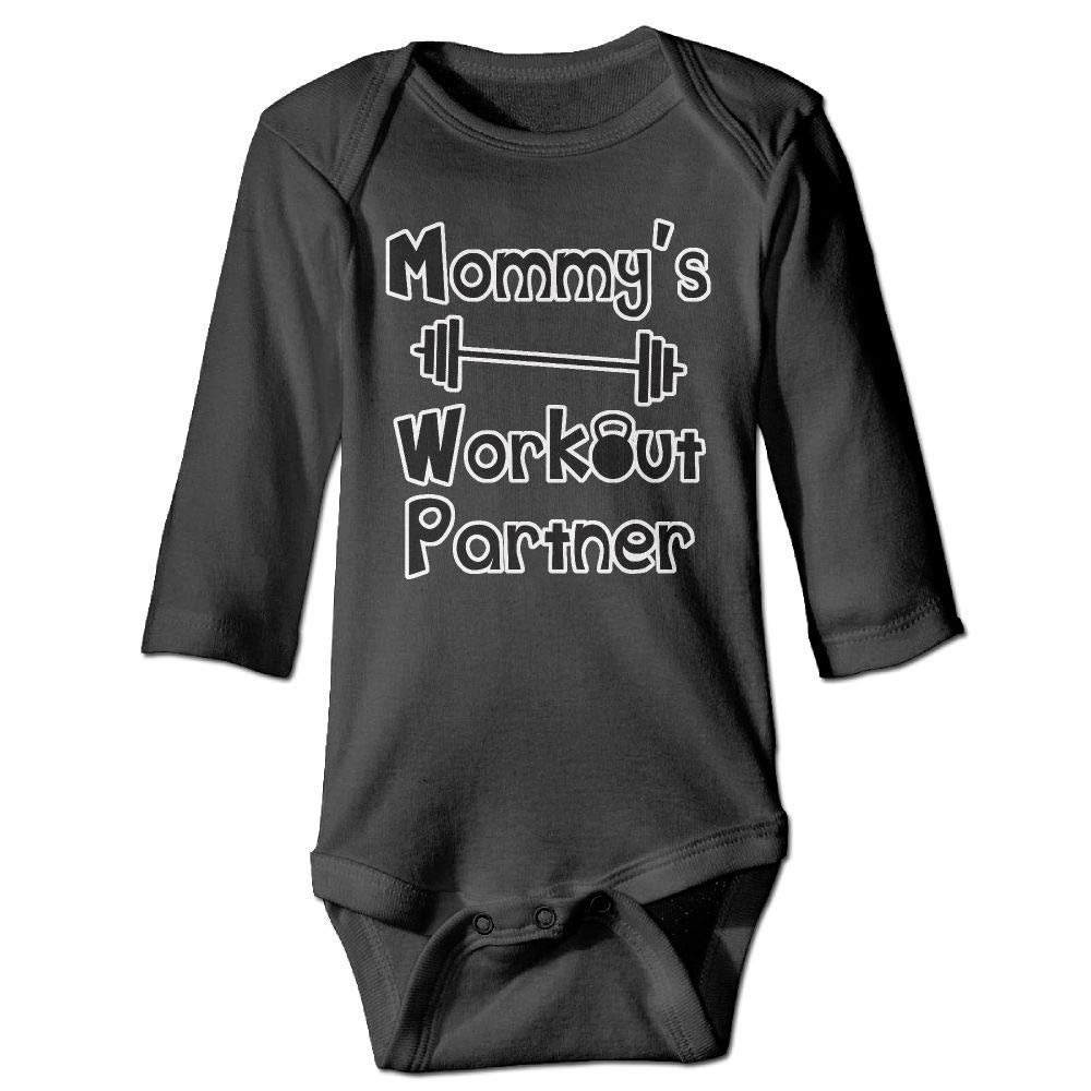 XieTao Unisex Baby Bodysuit - Long Sleeve Black Onesie for Newborns & Infants | Perfect for Mommy & Me Workouts, Playdates & Family Photos