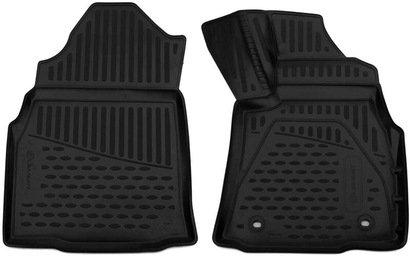 3D Rubber Floor Mats for Toyota Hilux Auto Single Cab 2016 Onwards - 2 Piece Set (EXP.ELEMENT3D48153210KF) - All-Weather Protection & Easy Cleaning for Trucks & Off-Road Vehicles