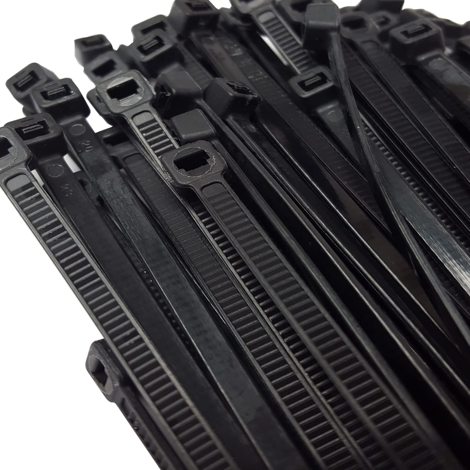 14 Inch Heavy Duty Cable Zip Ties - 100 Pack Black | 75 lbs Tensile Strength, UV Resistant & Weatherproof | Ideal for Home Organization, DIY Projects & Outdoor Use