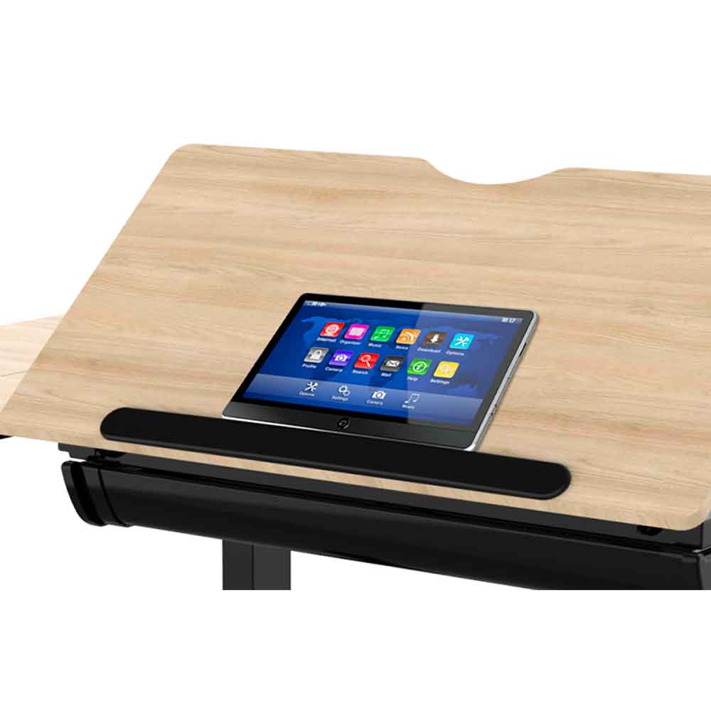 Adjustable Electric Standing Drafting Desk - Height & Tilt (0°-40°) Drawing Table with Storage Drawer for Artists & Architects | Home Office & Studio Workspace Solution