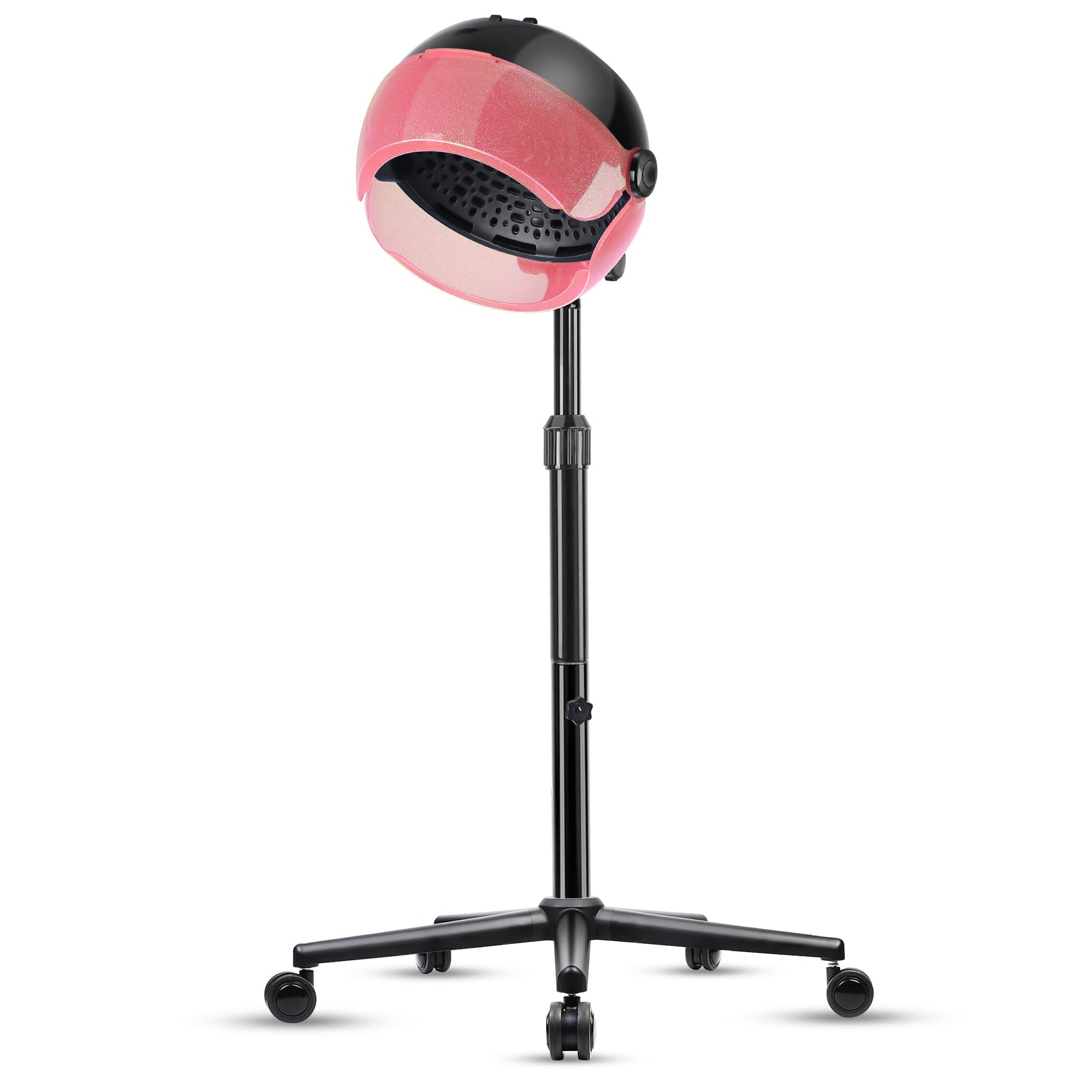 Professional Hooded Hair Dryer with Timer & Touch Controls - 3 Adjustable Heat Settings for Salon & Home Use - Perfect for Hair Styling, Drying & Setting at Salons, Spas & Home Hair Care