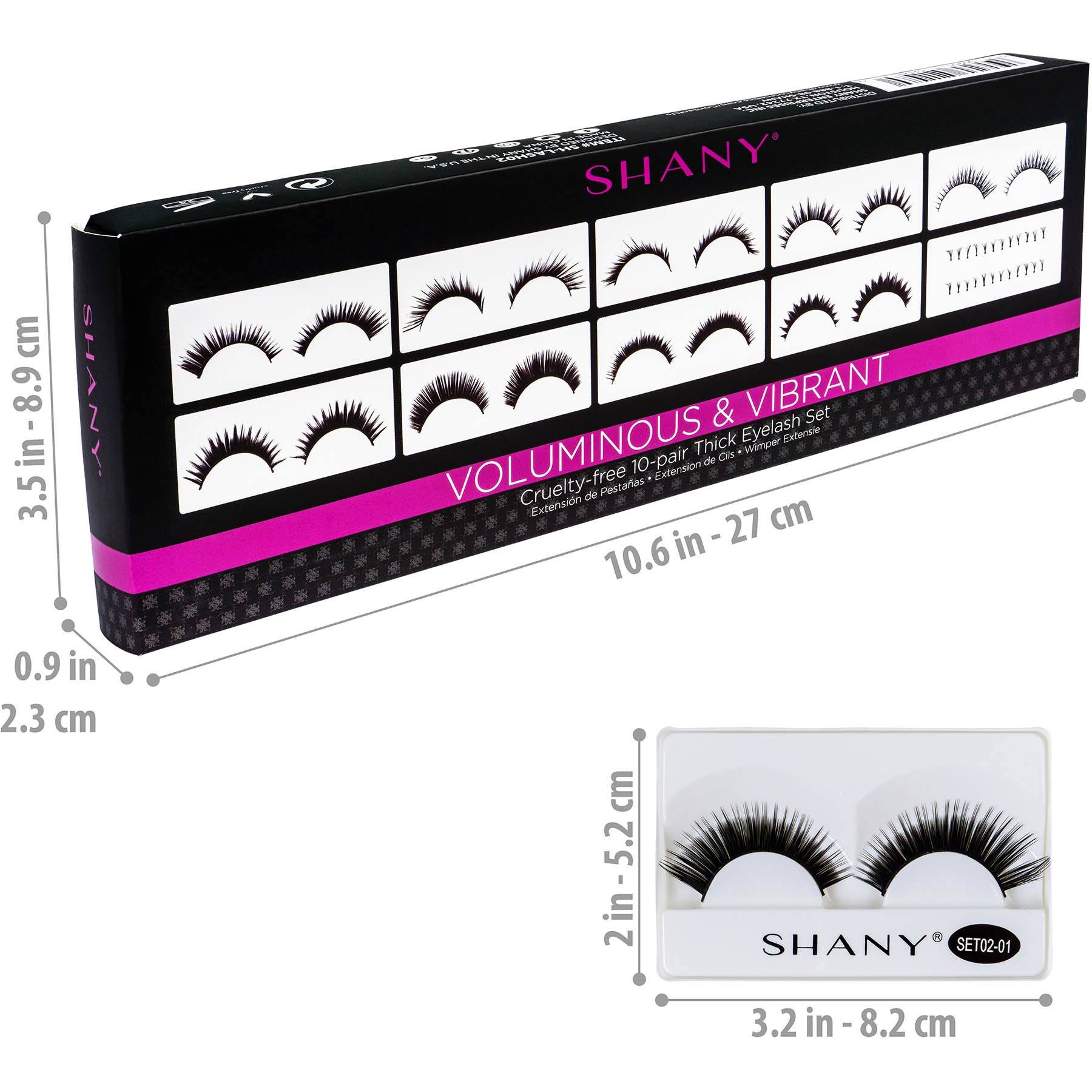10 Pairs Reusable False Eyelashes Set - Natural & Dramatic Lashes for Day & Night Makeup - Perfect for Parties, Weddings, and Special Occasions