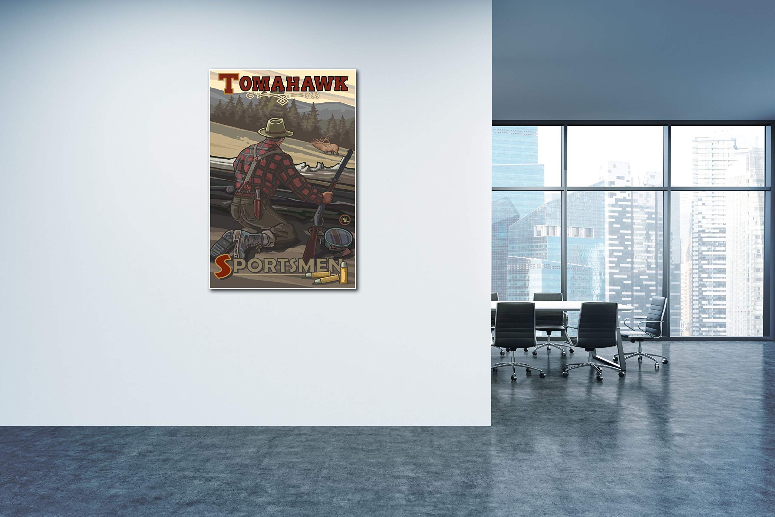 Paul A. Lanquist Tomahawk Giclee Art Print - Premium 30x45 Inch Travel Artwork Poster for Wall Decor | Perfect for Living Room, Office & Gift Giving