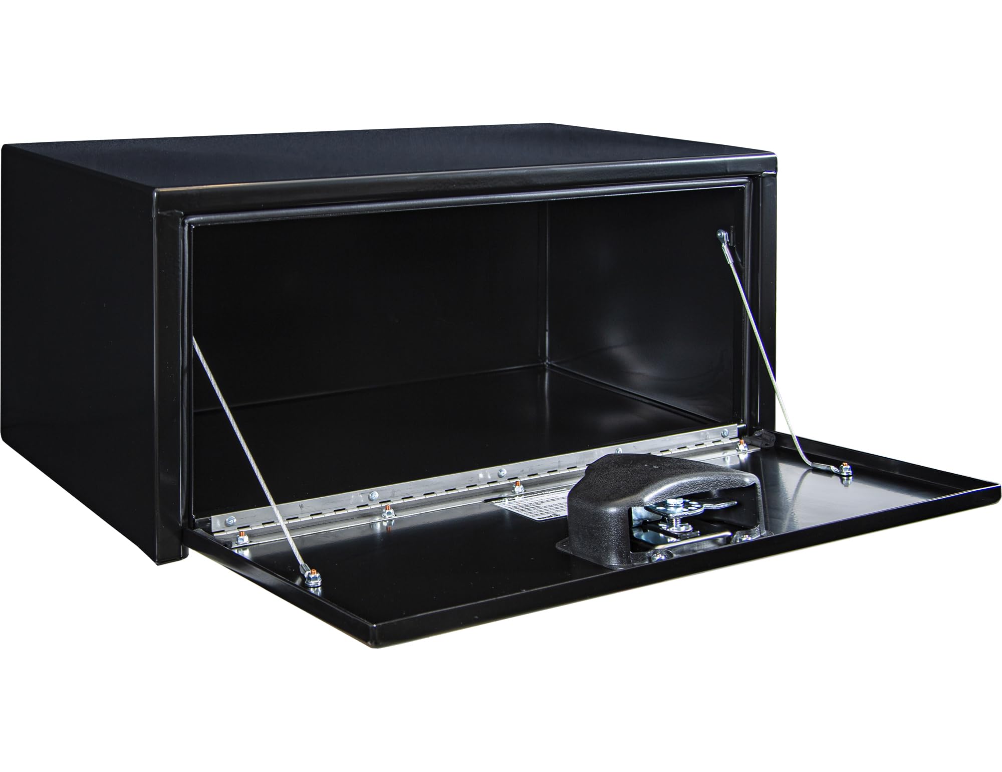 Buyers Products 1703303 Black Steel Underbody Truck Tool Box with Lockable T-Handle Latch - 14x16x30 Inch USA-Made | Secure Storage for Truck Bed Tools & Equipment | Perfect for Work Trucks, Contractors & Off-Road Adventures