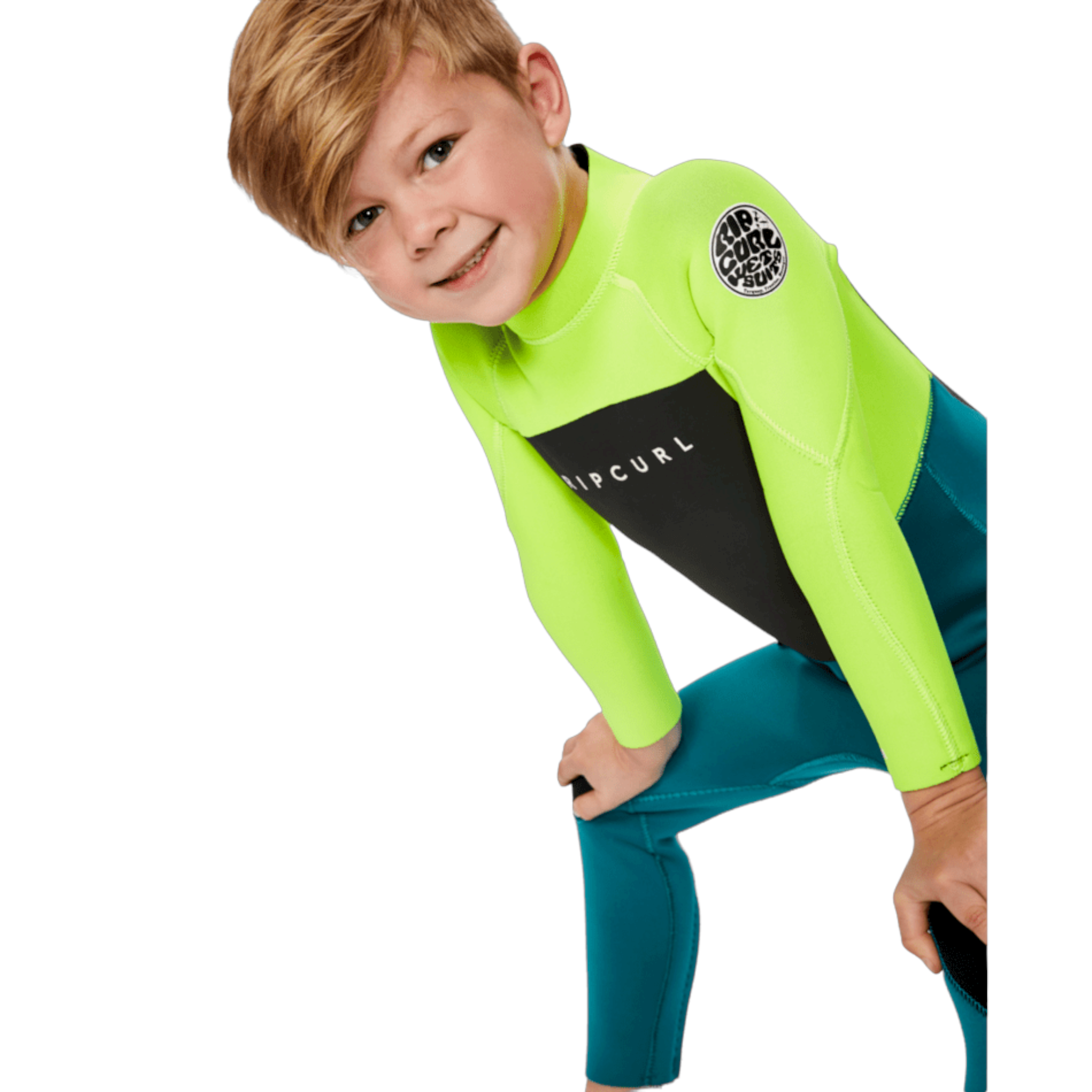 Rip Curl GROMS OMEGA 3/2 Back Zip Full Wetsuit for Men - Warm & Flexible Neoprene Surfing Suit for Cold Water - Perfect for Surfing, Diving & Water Sports