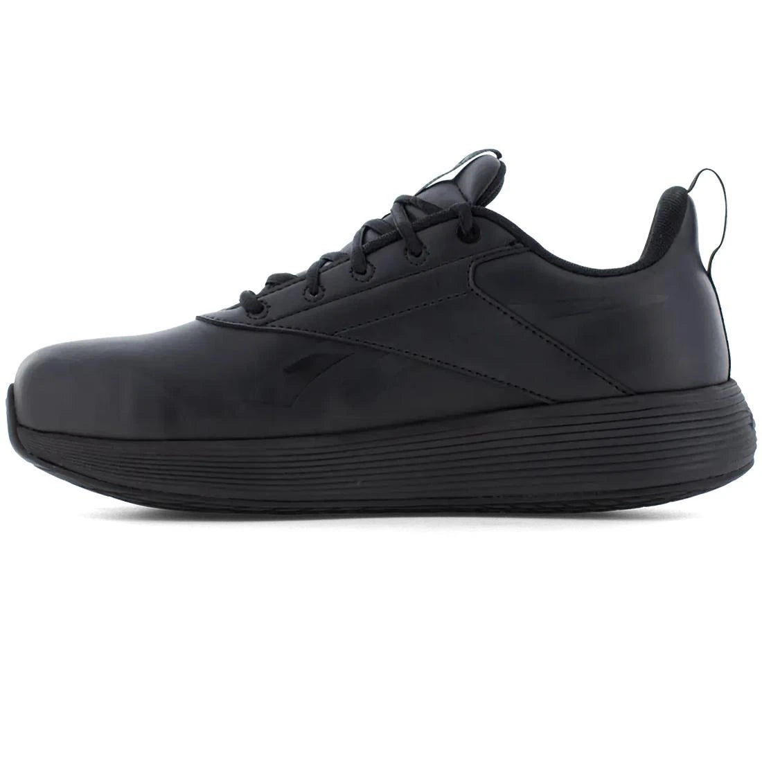 DMXair Comfort+ Composite Toe Athletic Work Shoes for Men - Lightweight Safety Shoes with Cushioning Technology - Ideal for Construction, Warehouse & Industrial Work (Black)