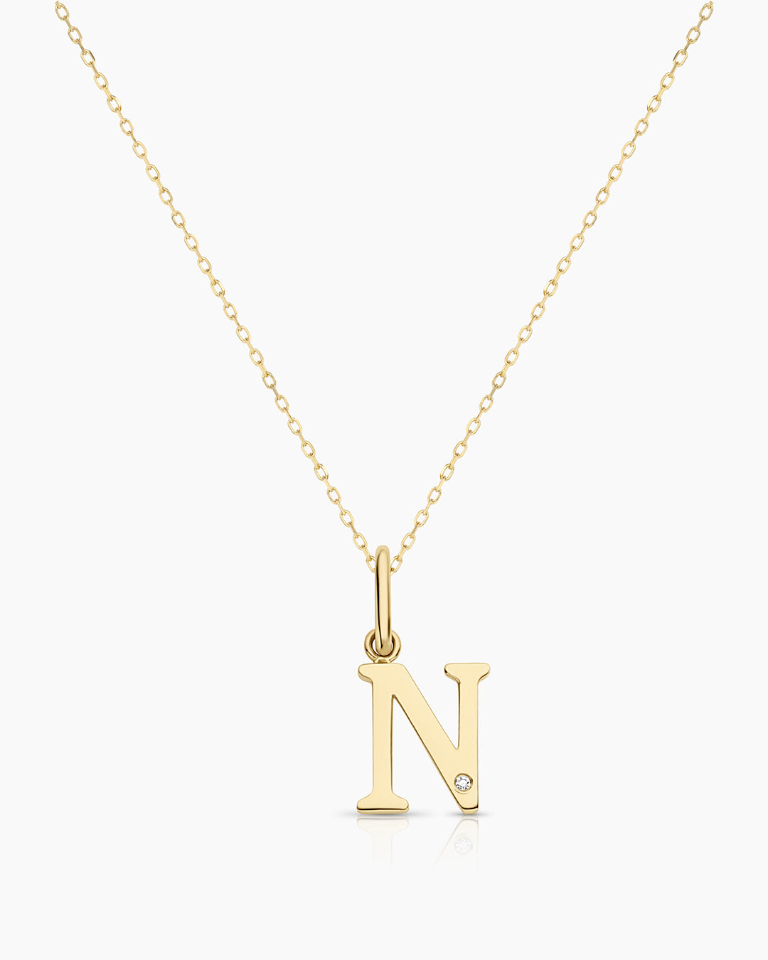 Vintage Diamond Alphabet Charm Necklace - Personalized Initial Pendant Jewelry for Women, Gift for Her, Birthday, Anniversary, Valentine's Day