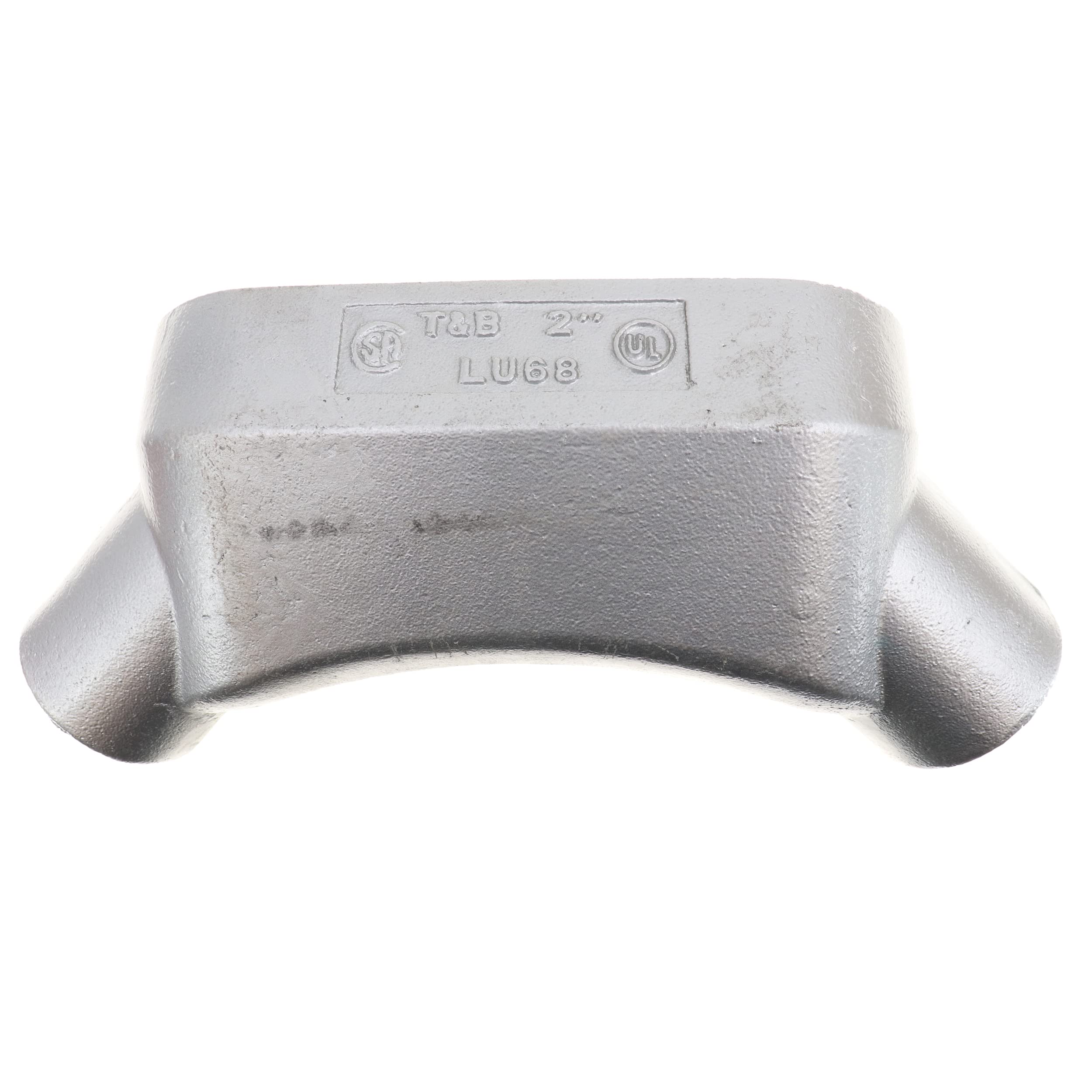 Thomas & Betts LU68 2-Inch Cast Iron Rigid Conduit Body - Universal Elbow Type LU Form-8 for Electrical Wiring | Ideal for Commercial & Industrial Conduit Systems