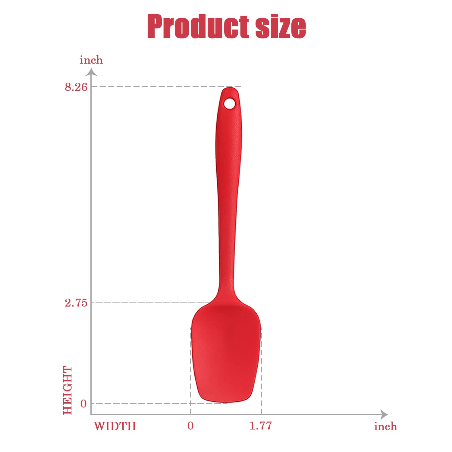 Premium Silicone Spatula Set - 4-Piece Heat-Resistant Baking & Cooking Utensils - Flexible Rubber Spoon Spatulas for Mixing, Flipping & Scraping - Perfect for Baking Cakes, Cookies & Cooking Sauces
