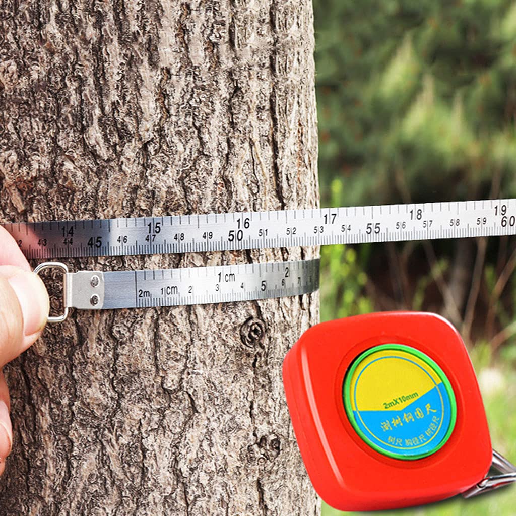 Professional 2000mm Retractable Tree Diameter Tape - Soft Measuring Ruler for Gardening, Forestry & Landscaping (Perfect for Measuring Tree Trunks, Plants & Outdoor Projects)