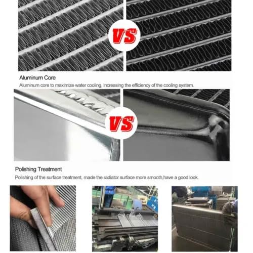 High-Performance 4 Row Aluminum Radiator for 1967-1969 Chevy Camaro & Pontiac Firebird V8 - 23