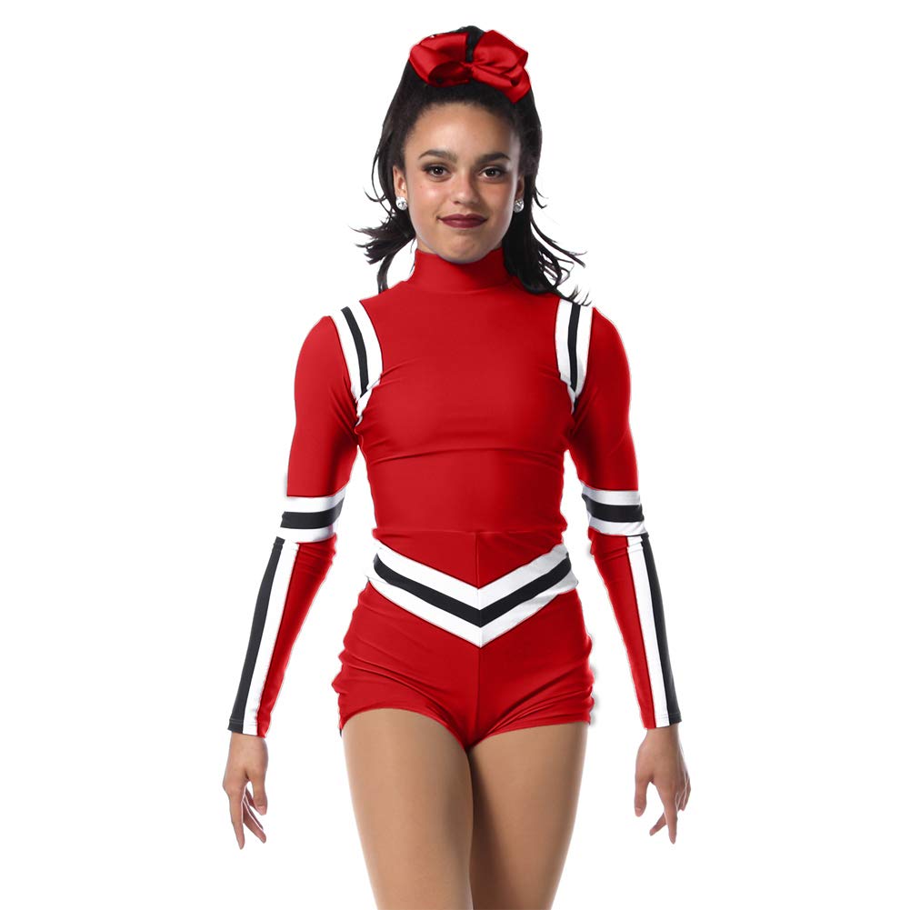 Women's Unite Cheer-Inspired Dance Costume Biketard - Cheerleading, Dance Performance & Gymnastics Outfit for Competition & Practice