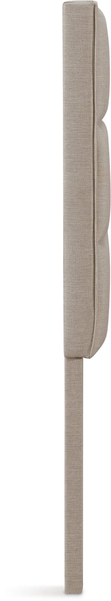 Serta Palisades Collection King Size Upholstered Padded Headboard - Modern Tufted Design with Soft Linen-Textured Fabric in Beige | Perfect for Master Bedroom, Guest Room & Home Decor