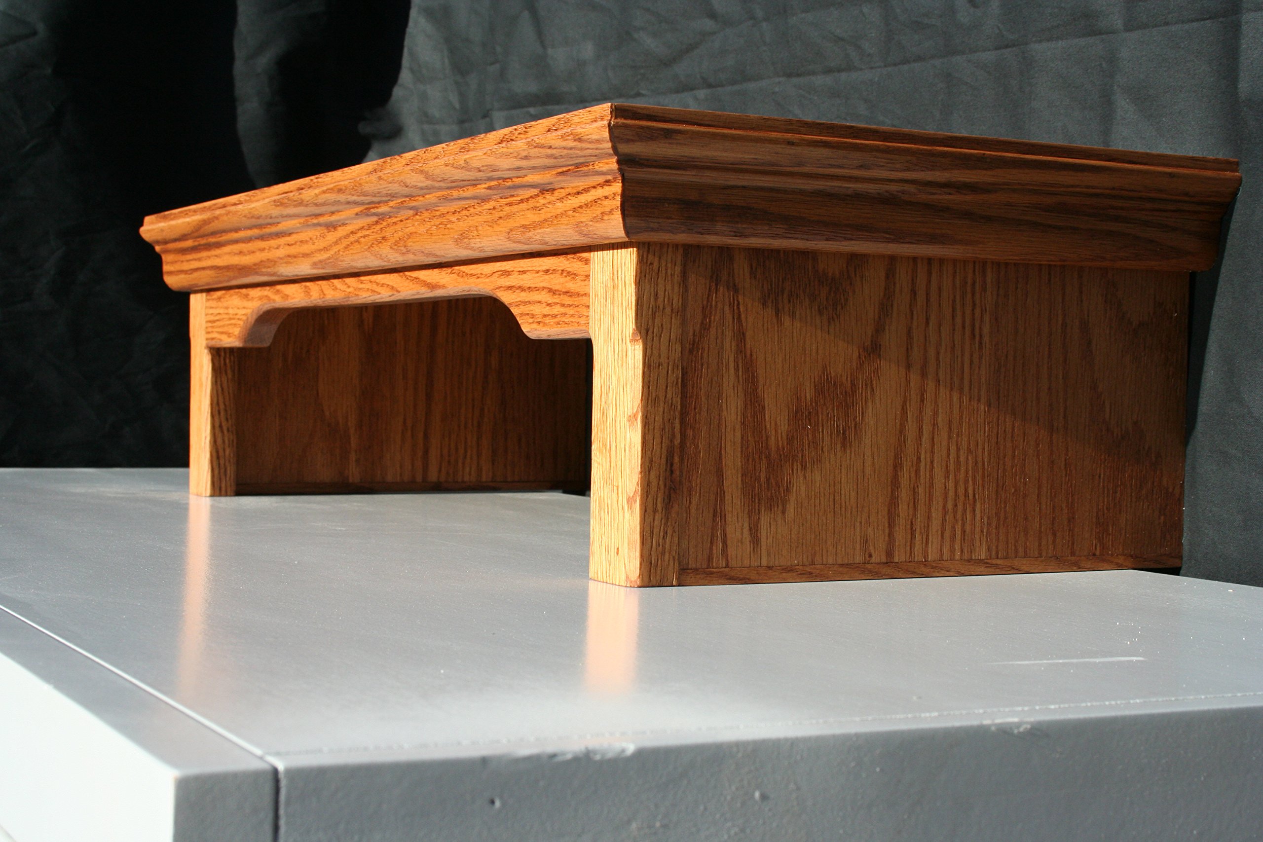 Oak TV Stand - Traditional Solid Oak Wood Media Console 38W x 12D x 7H - Perfect for Living Room, Bedroom & Home Theater Entertainment Center