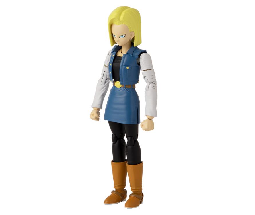Dragon Ball Super Dragon Stars Android 18 Action Figure - Collectible Anime Toy for Fans, Display & Home Decor