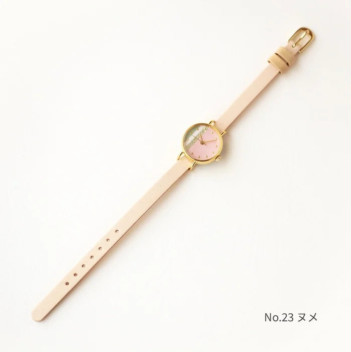 Elegant Pink Fringed Women's Wristwatch - Japanese Handmade Ladies Watch for Casual Wear, Office & Special Occasions