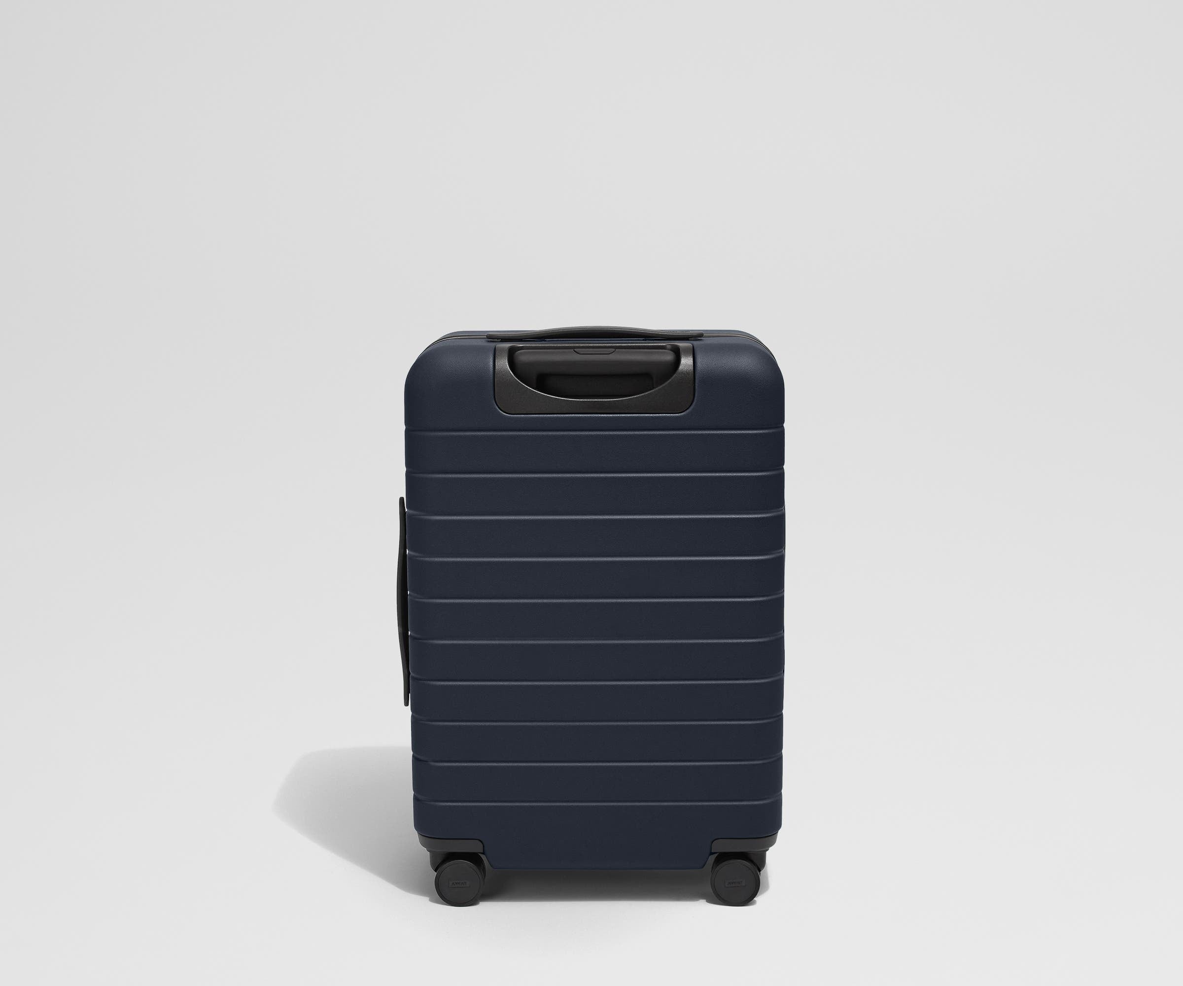 Premium Navy Blue Executive Bigger Carry On Luggage - Spacious & Durable Business Travel Suitcase for Airplane, Business Trips & Weekend Getaways