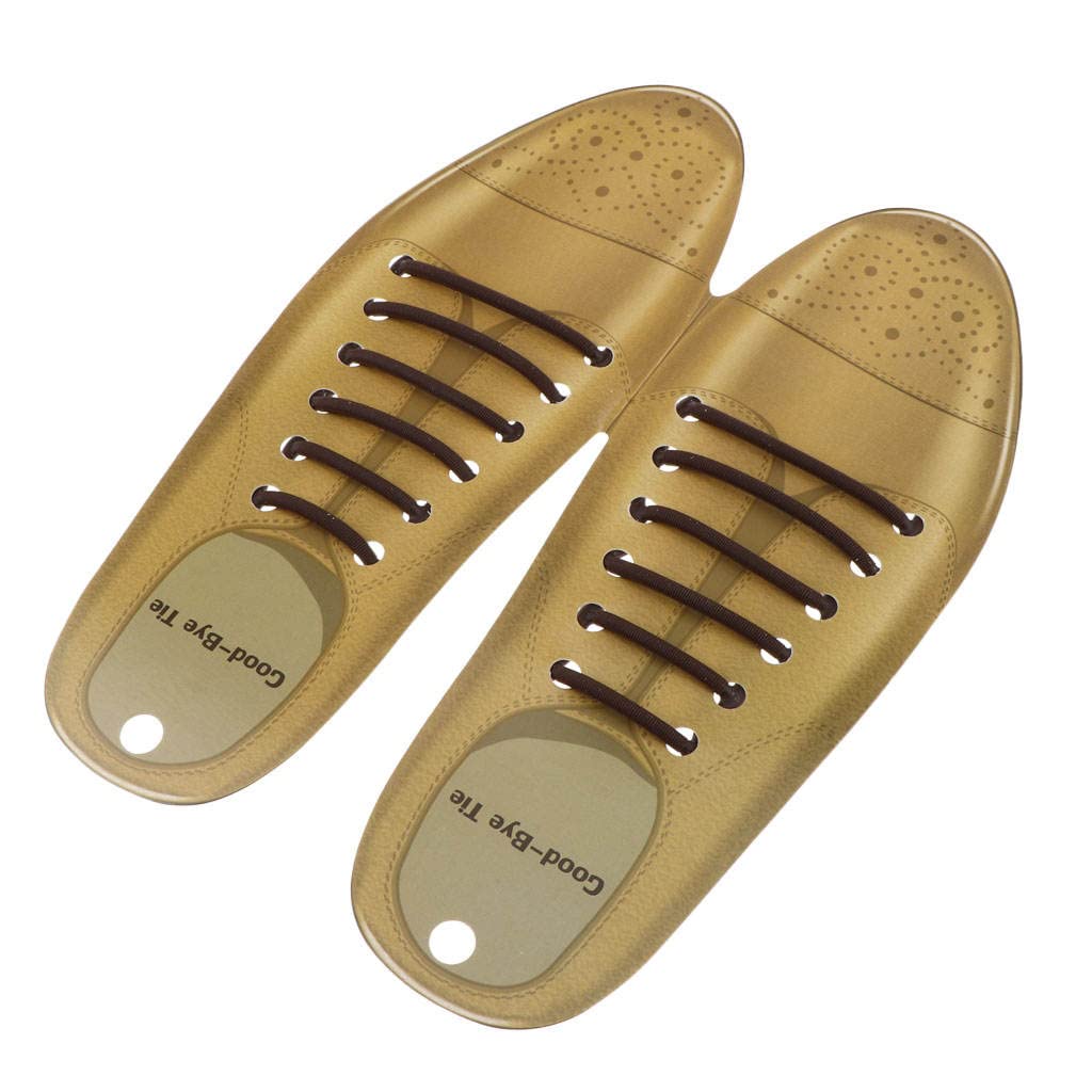 Vaveren 12pcs No-Tie Elastic Shoelaces for Men & Women - Stretchable Laces for Dress Shoes, Sneakers & Casual Shoes - Perfect for Running, Work & Everyday Comfort