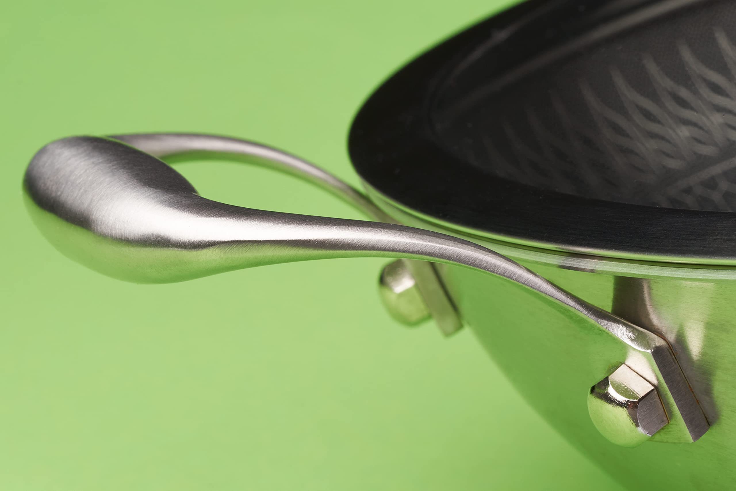 Premium 32cm Stainless Steel Wok - Non-Stick, Scratch-Resistant, Oven-Safe for Stir-Fry, Sautéing & Deep Frying - Perfect for Home Cooking & Restaurant Use