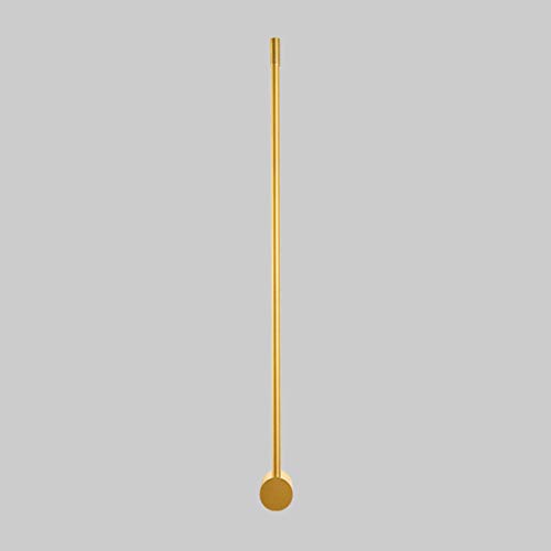 Slim Stick Wall Mount LED Light - Modern Minimalist Gold Metallic Wall Sconce for Hallway, Living Room, Bedroom & Stairway | Energy Efficient Surface Mount Lighting for Home & Office Decor