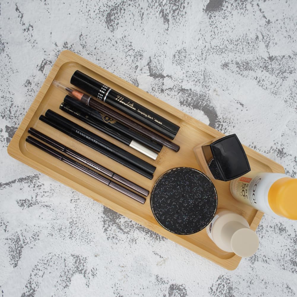 Premium Bamboo Vanity Tray - 11.8