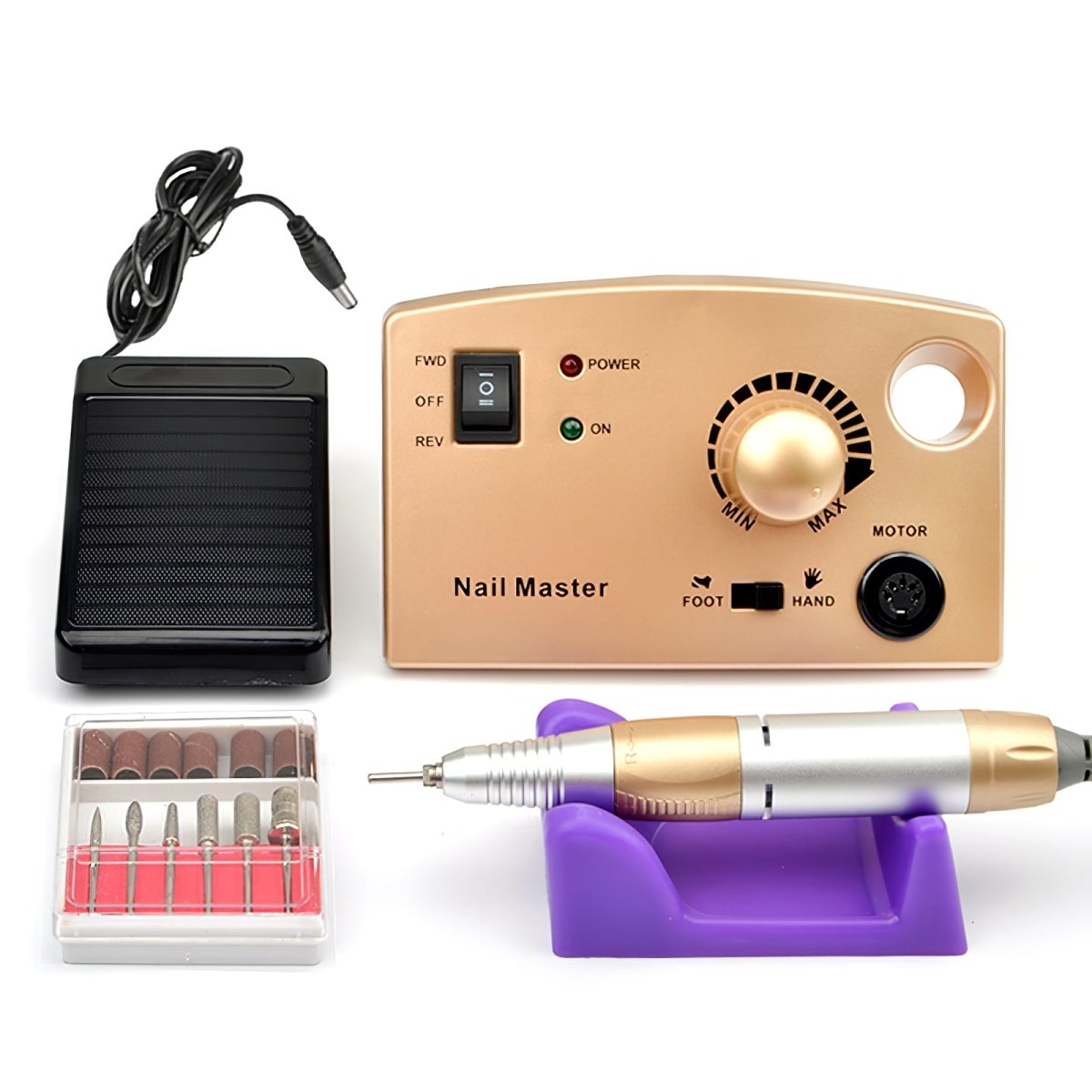Professional 30000RPM Electric Nail Drill Machine for Acrylic Nails - High Speed Manicure Pedicure Tool for Salon & Home Nail Care