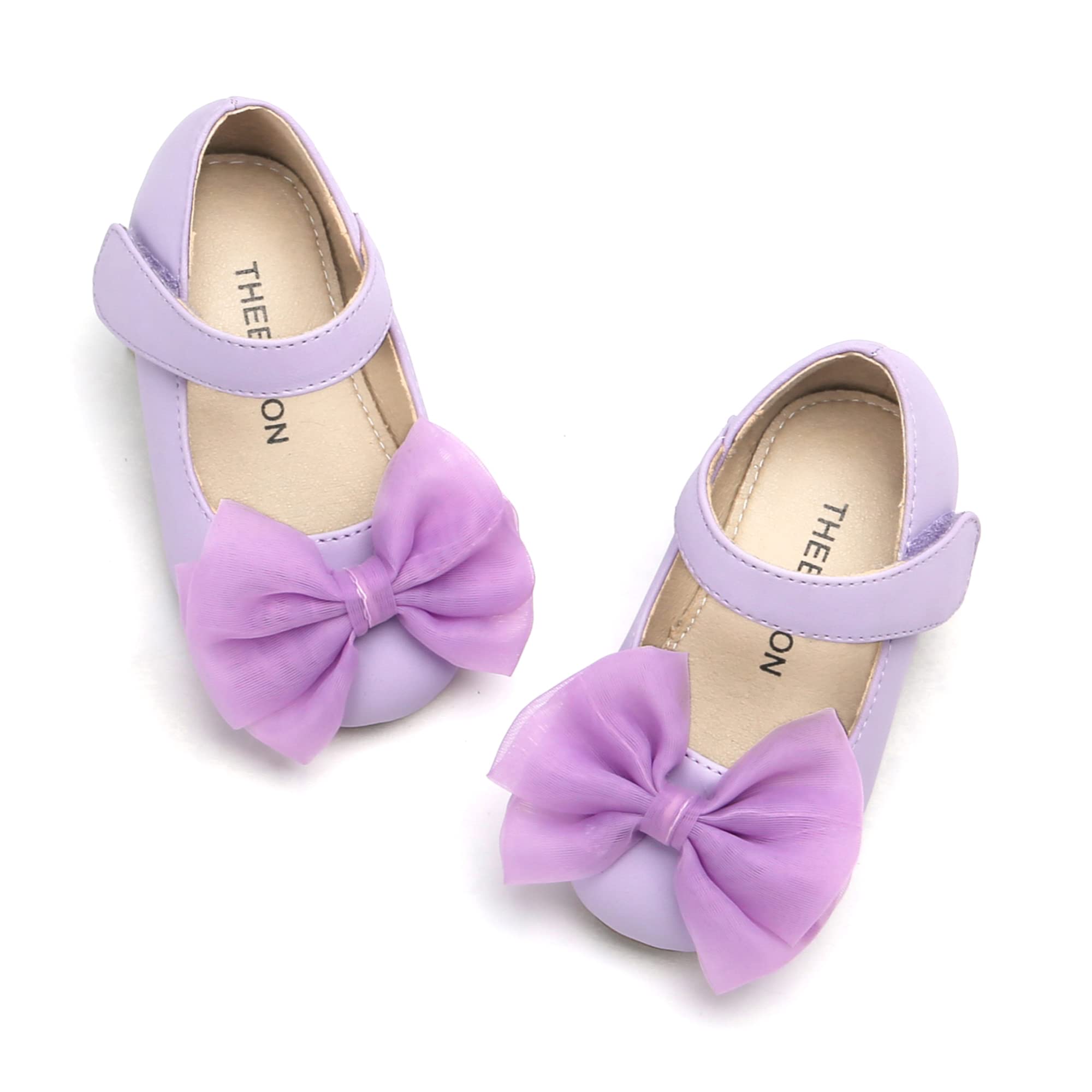 THEE BRON Toddler Girls Mary Jane Flats - Cute Ballerina Dress Shoes for Little Girls | Perfect for Weddings, Parties & Special Occasions