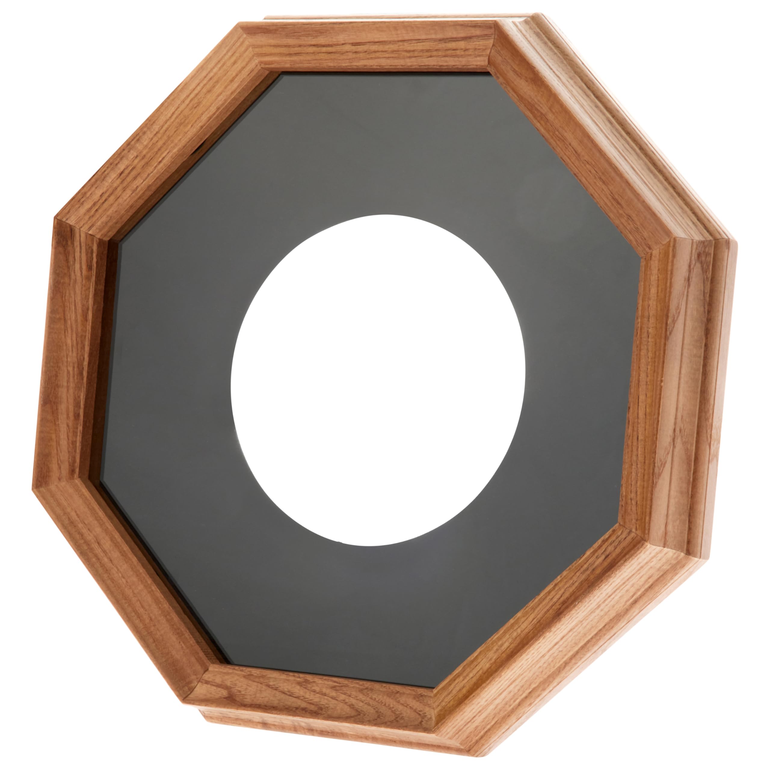 Bard's Glass Front Oak Wall Mountable Plate Frame - 13