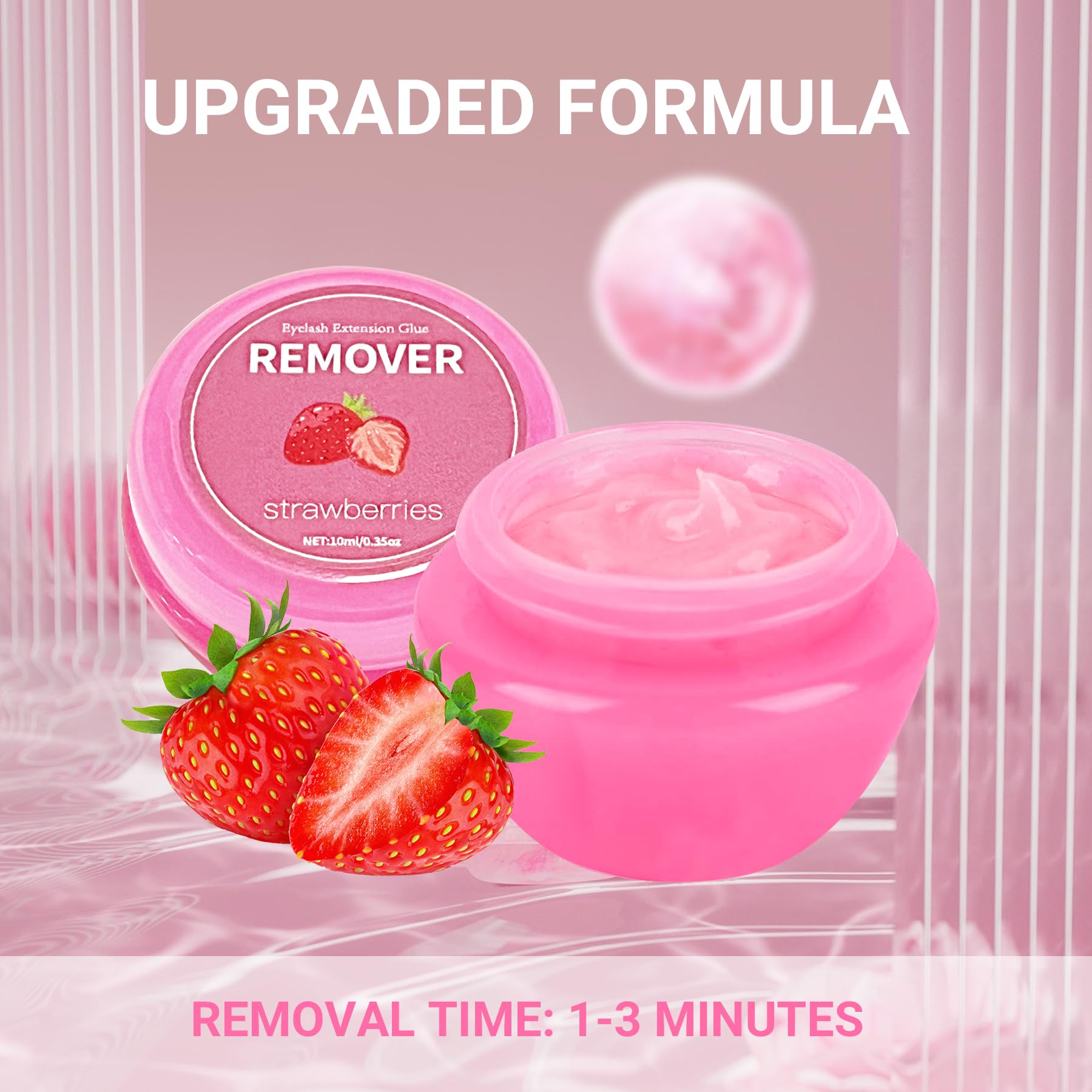 Professional Eyelash Extension Remover - 10g Gentle Lash Glue Remover for Salon & Home Use, Low Irritation Formula for Sensitive Skin | Perfect for DIY Lash Removal & Professional Eyelash Treatments