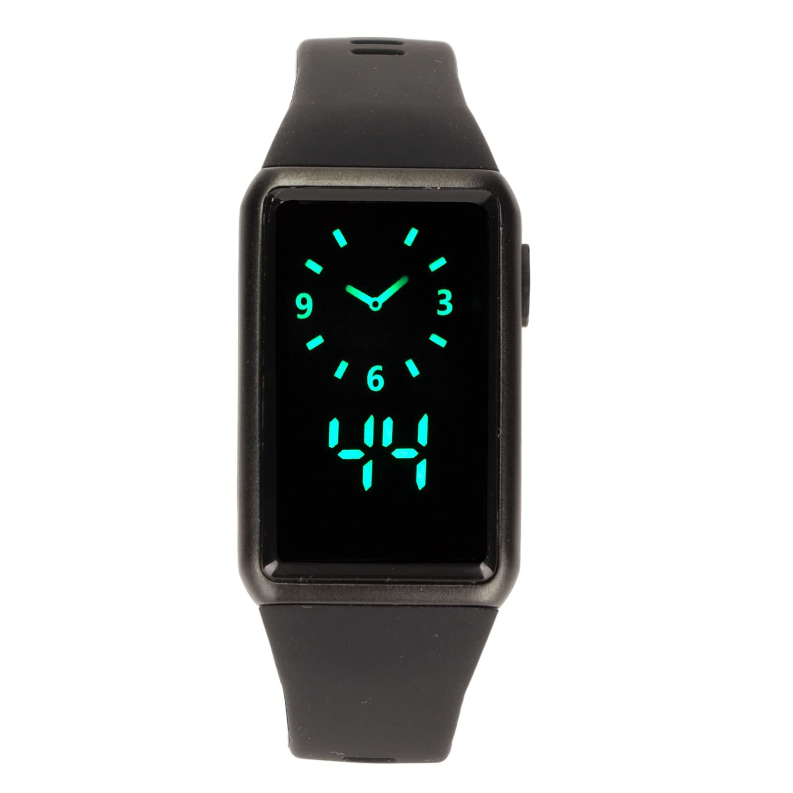 Waterproof Fitness Smart Watch - 30m Depth, LED Sports Watch with Alloy Silicone Glass for Men & Women (Black Band/Shell) - Perfect for Running, Swimming & Daily Activity Tracking