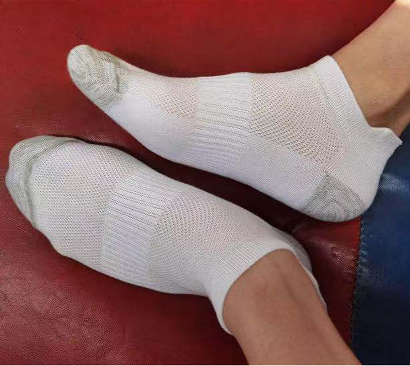 20 Pairs Men's Athletic Ankle Socks - Breathable Low Cut Running Socks with Cushion & Moisture Wicking - Perfect for Sports, Gym, Travel & Daily Wear